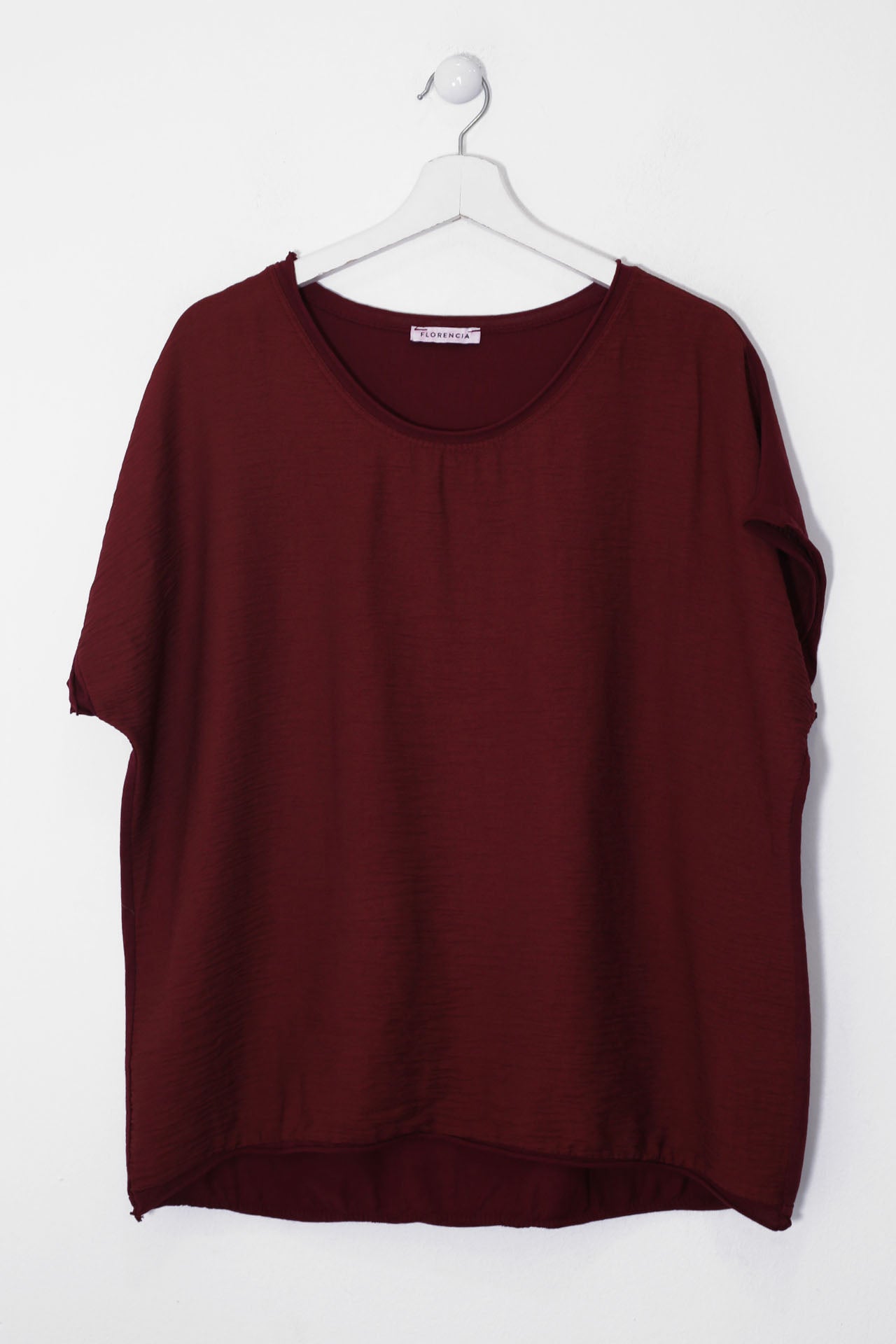 Camiseta bitextura cuello redondo