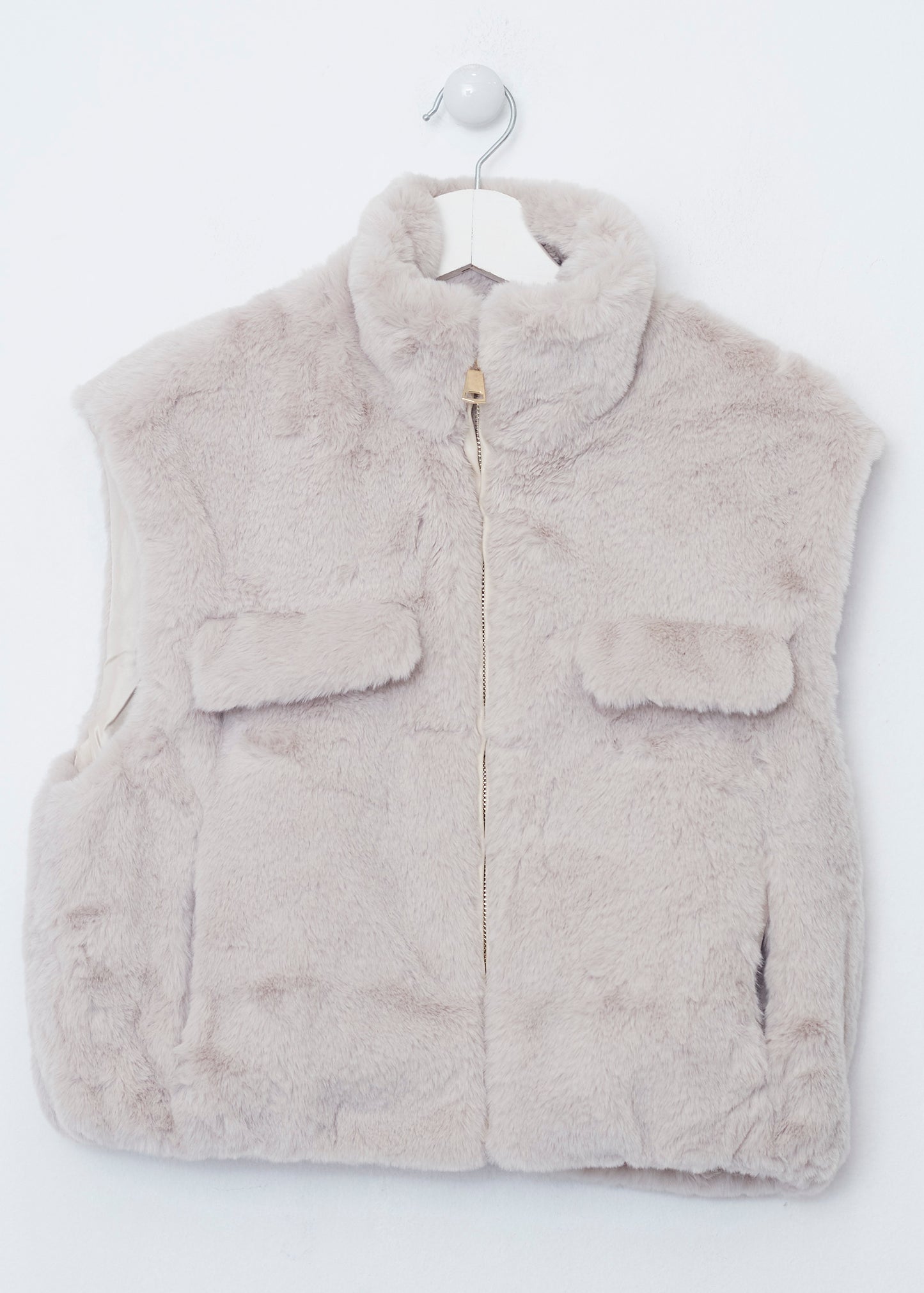 Faux fur vest