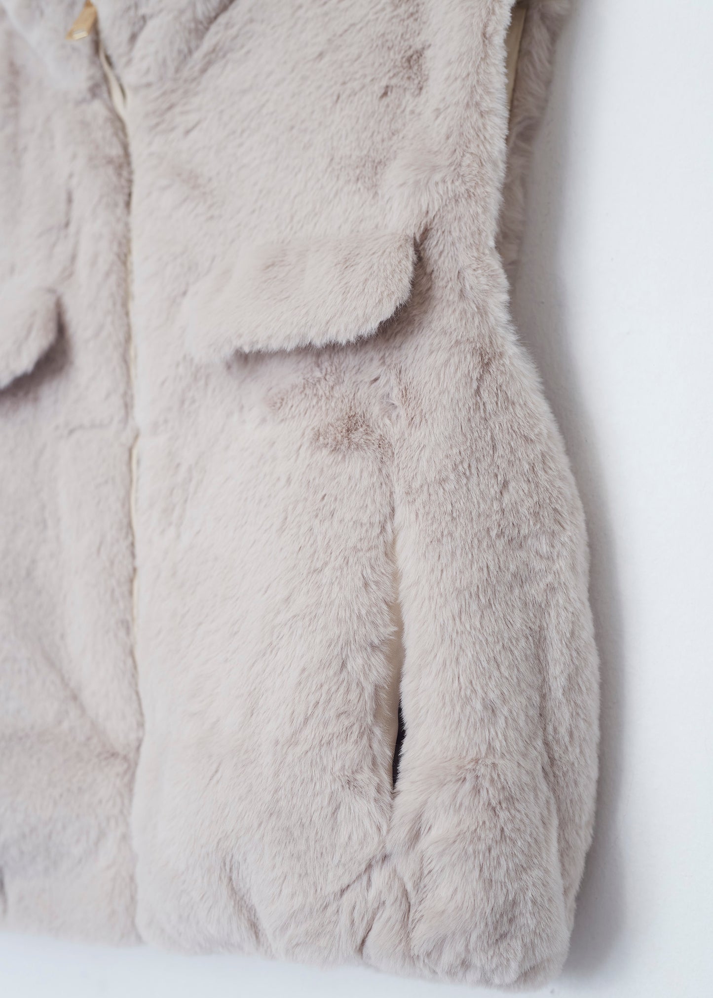 Faux fur vest