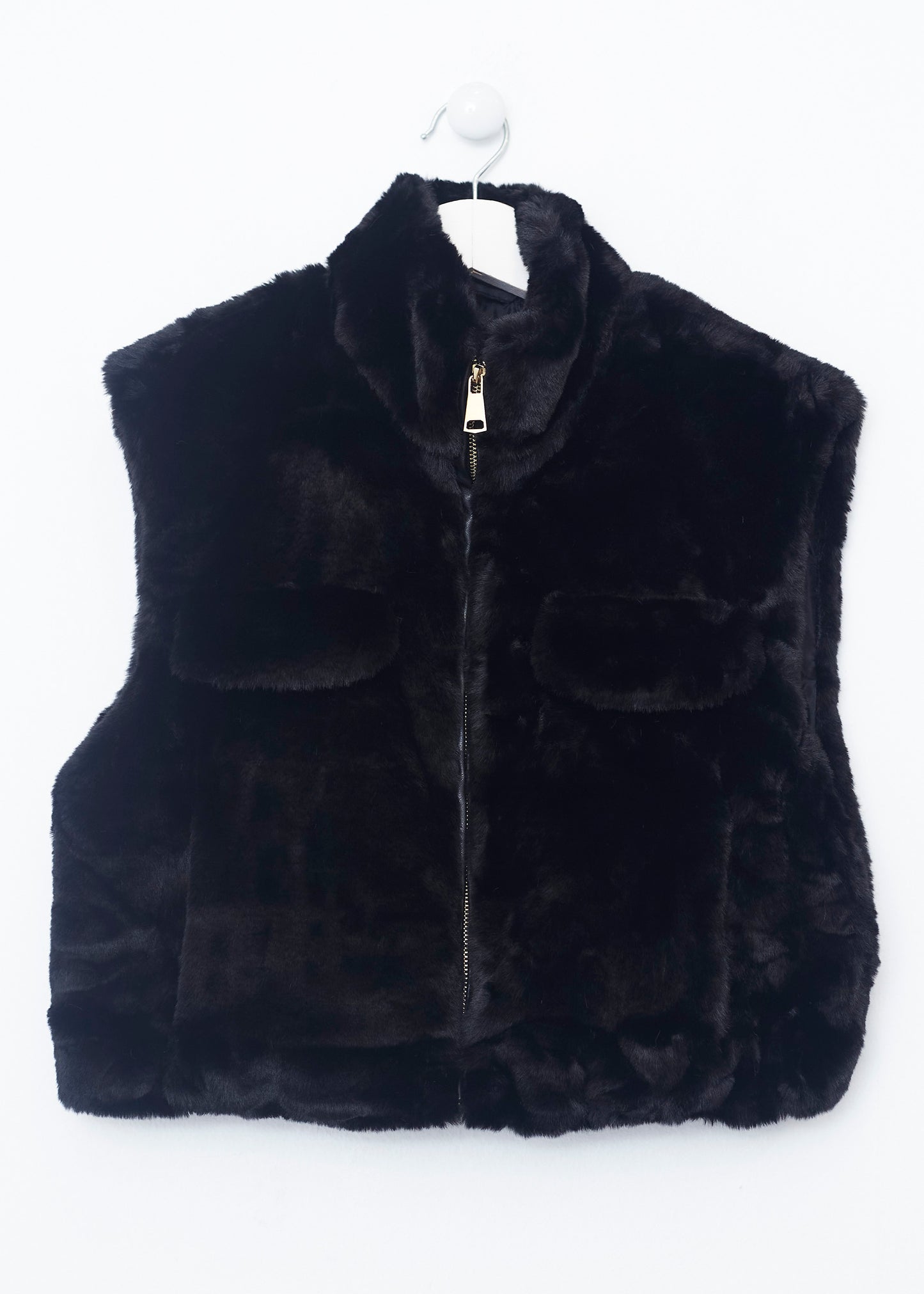Faux fur vest