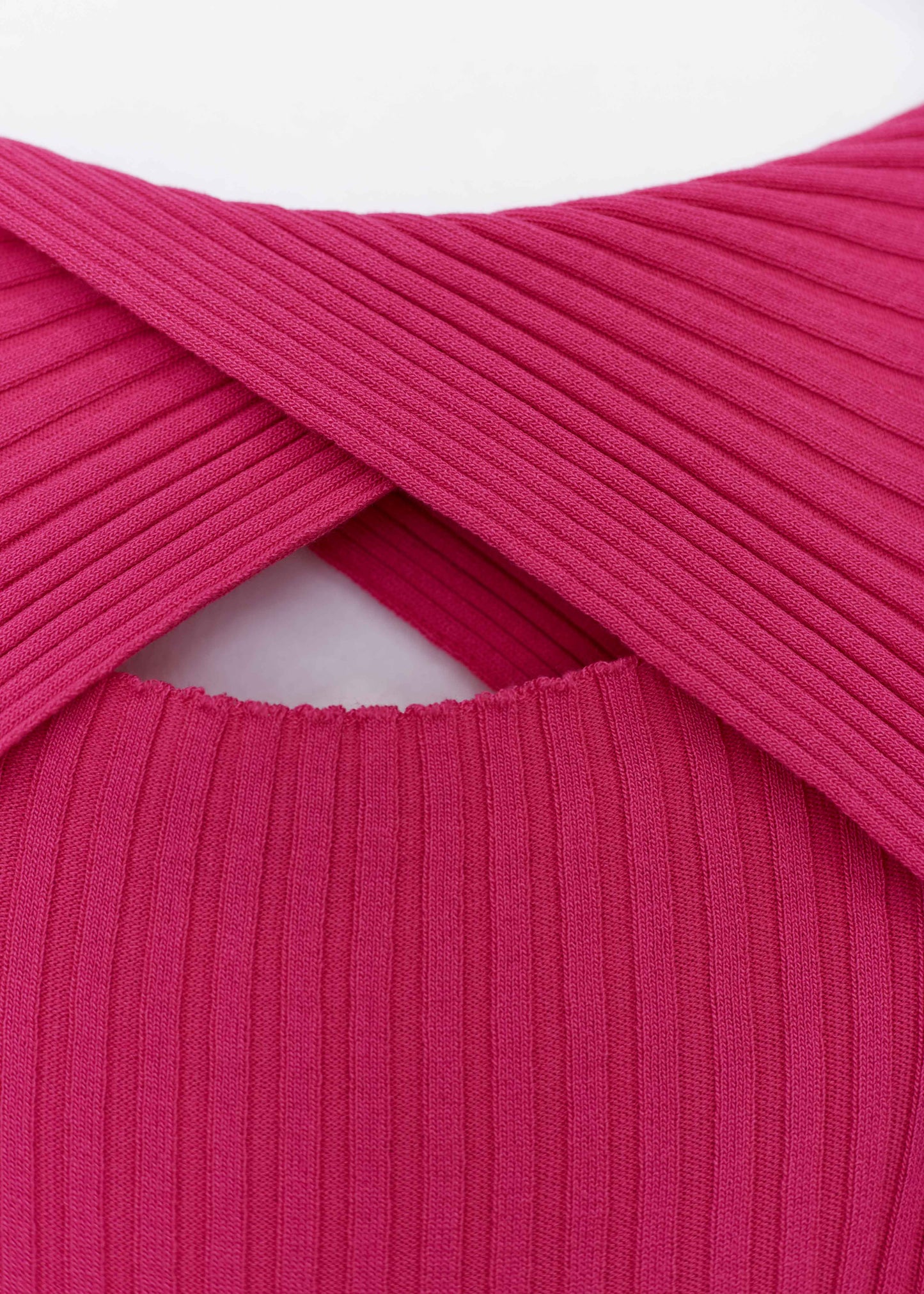 Ribbed wrap sweater