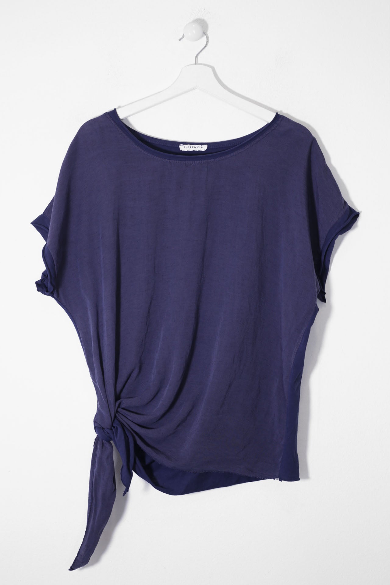Camiseta bimateria nudo