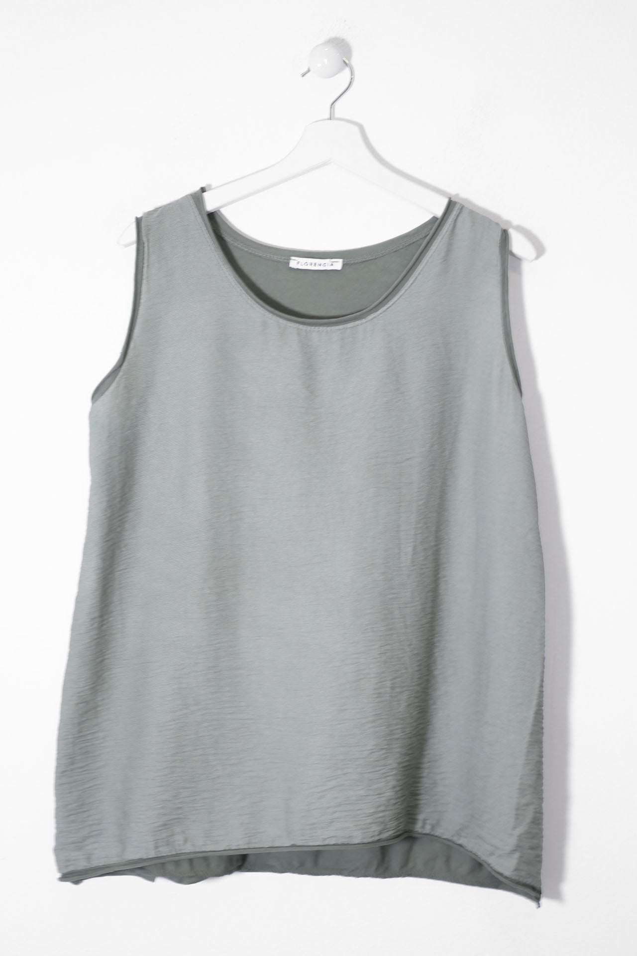 Top bitextura cuello redondo