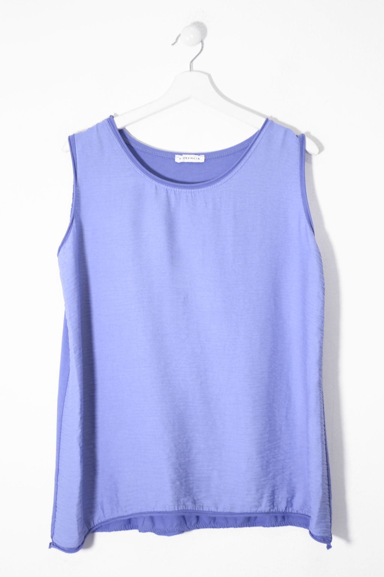 Top bitextura cuello redondo
