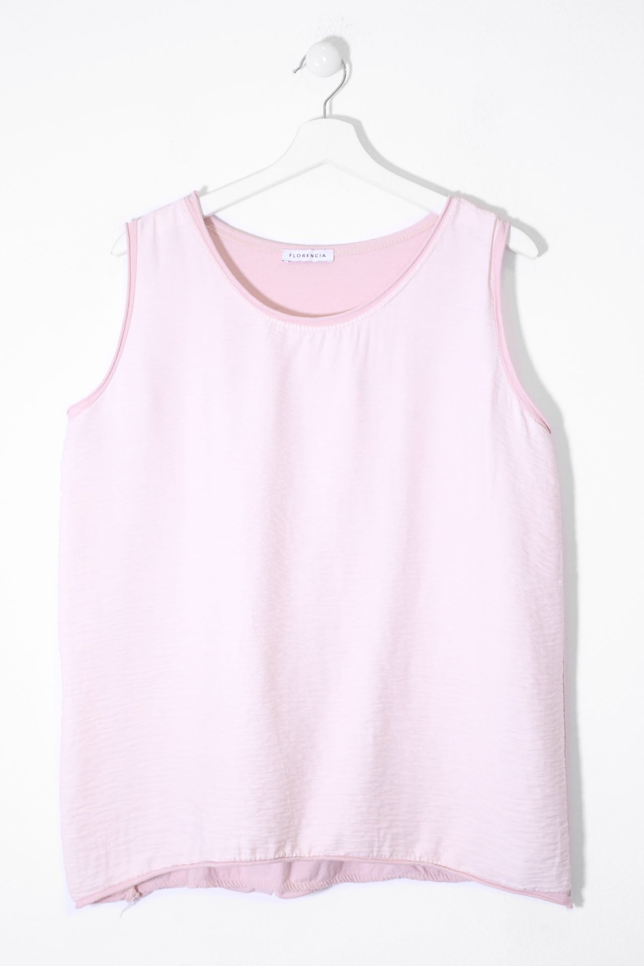 Top bitextura cuello redondo
