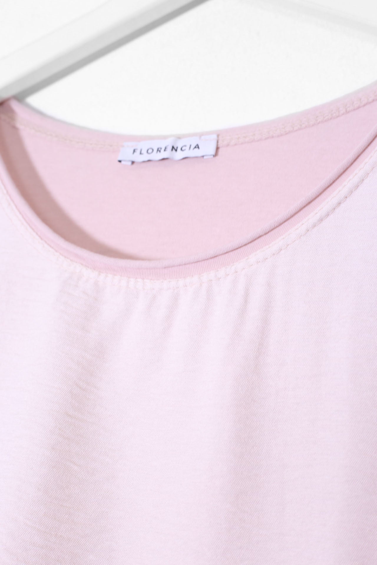 Top bitextura cuello redondo