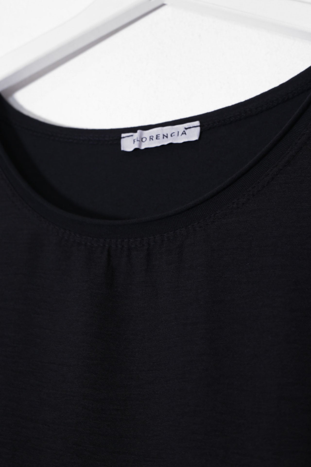 Top bitextura cuello redondo