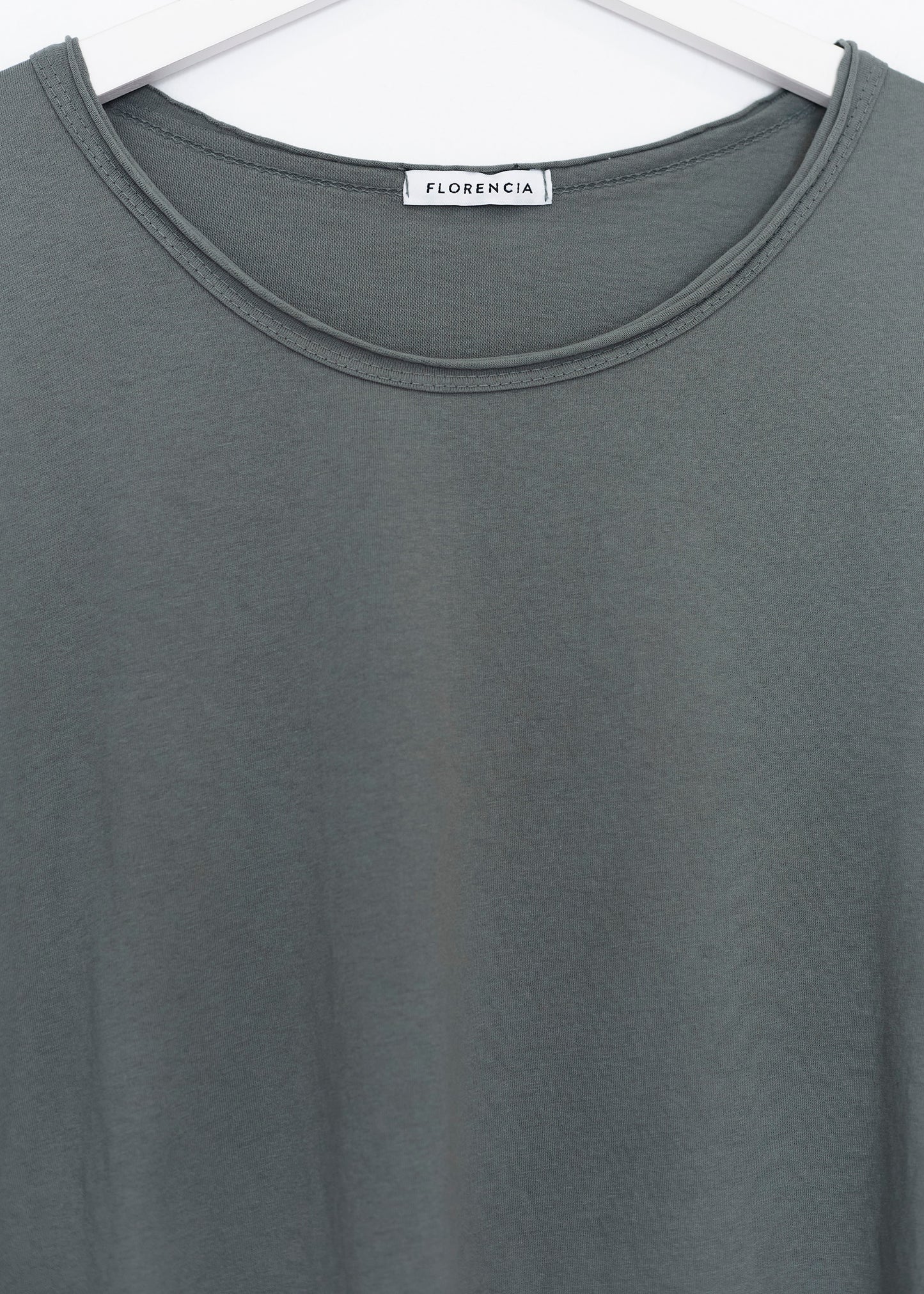 Camiseta algodón cuello redondo