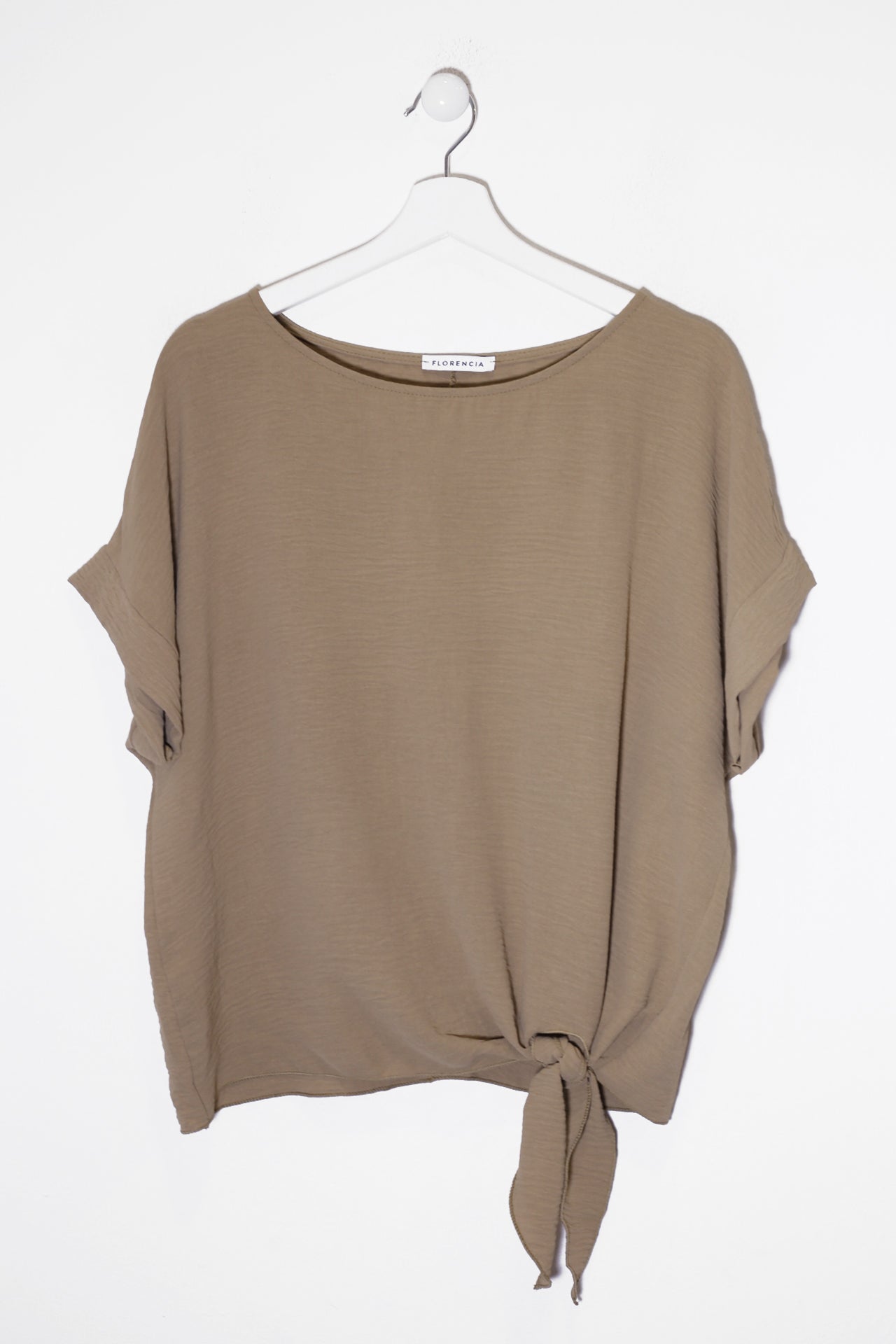 Blusa fluida nudo