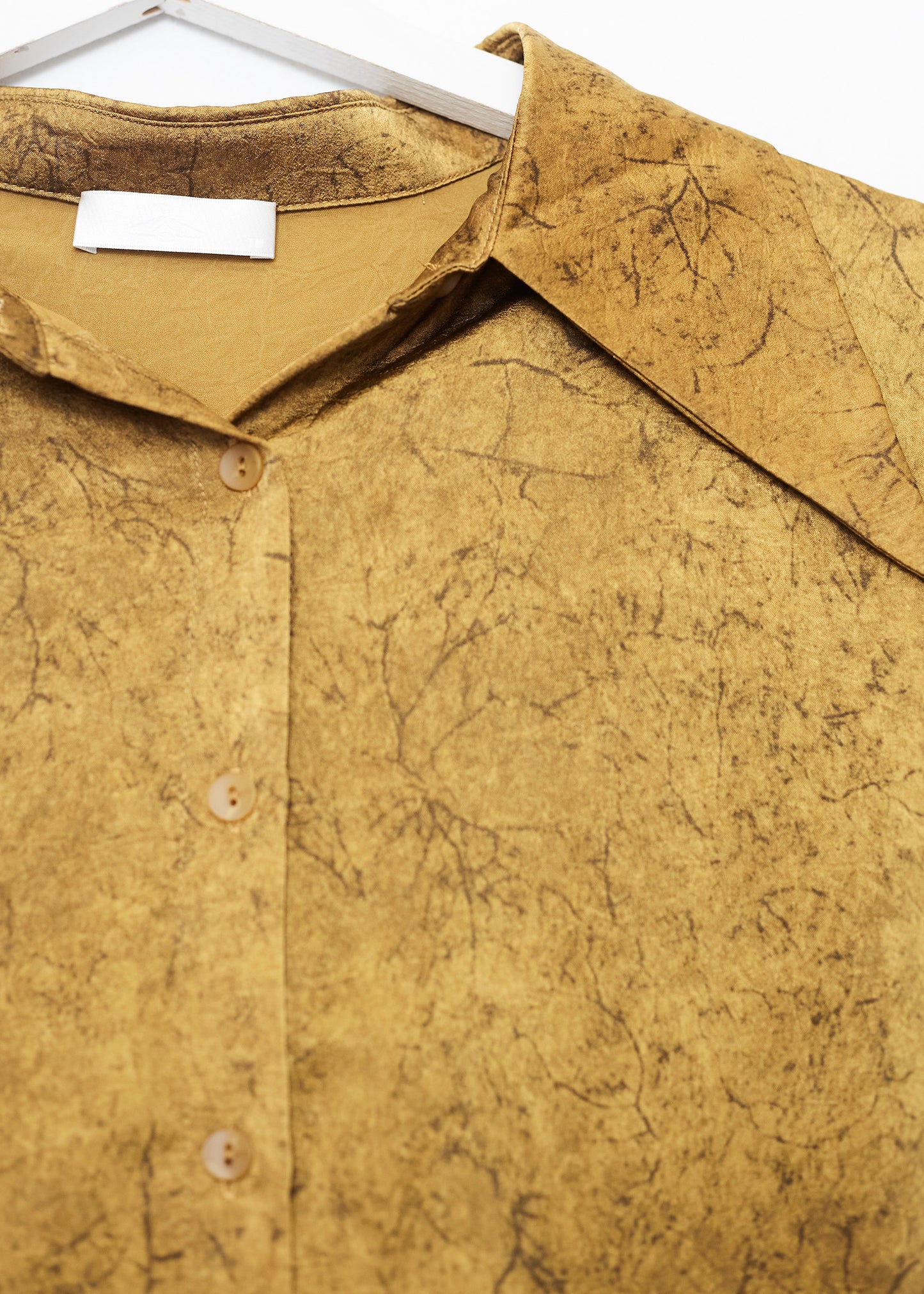 Camisa brocado cuello oversize