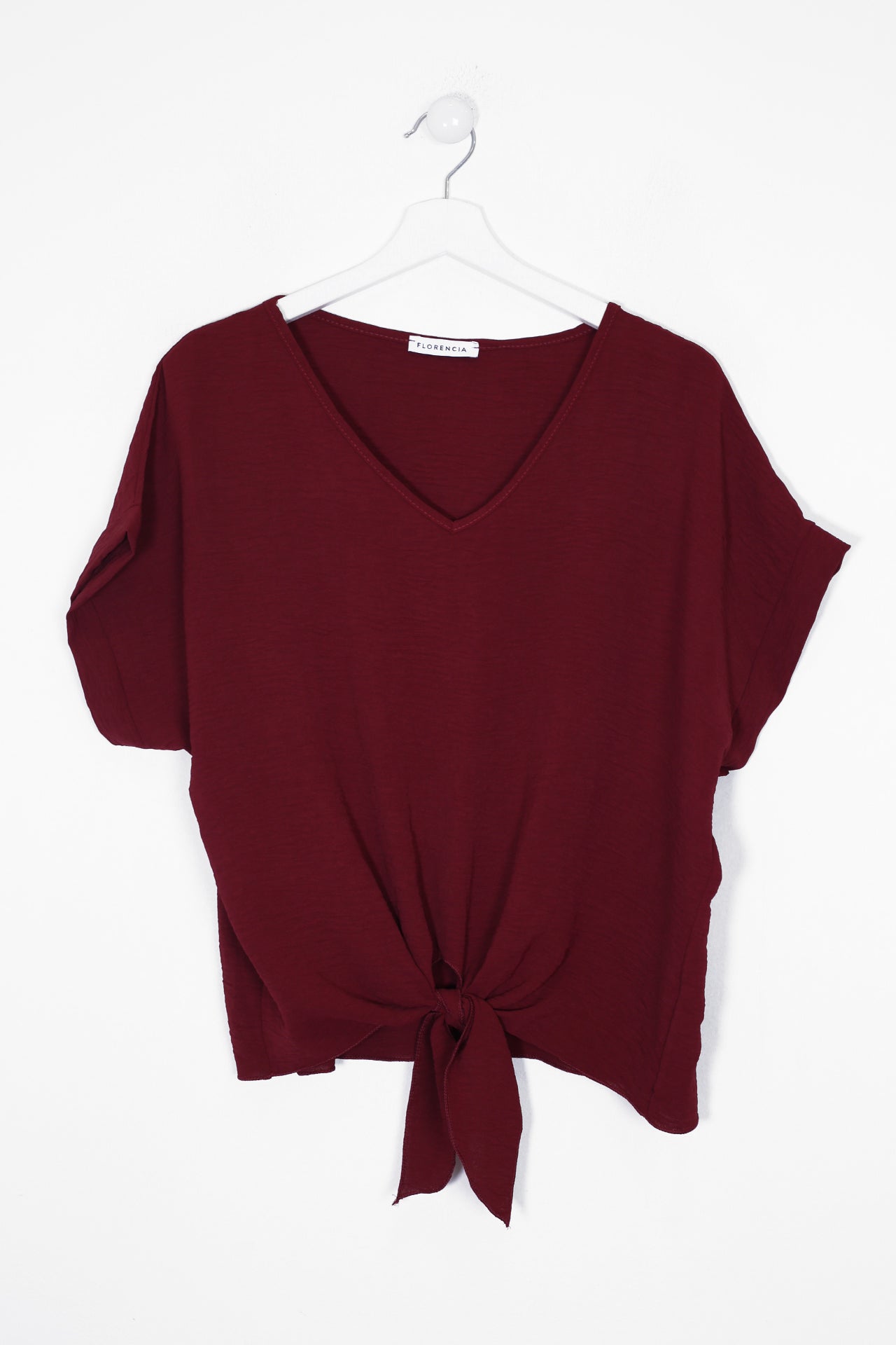 Blusa fluida nudo