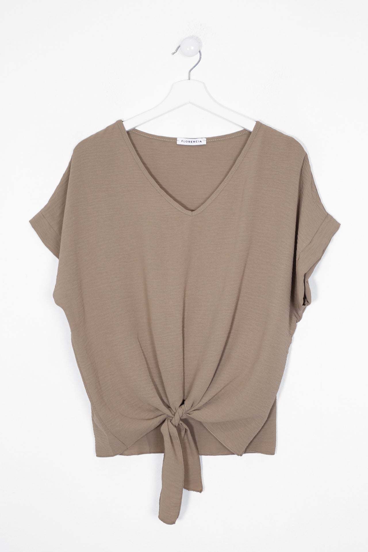 Blusa fluida nudo