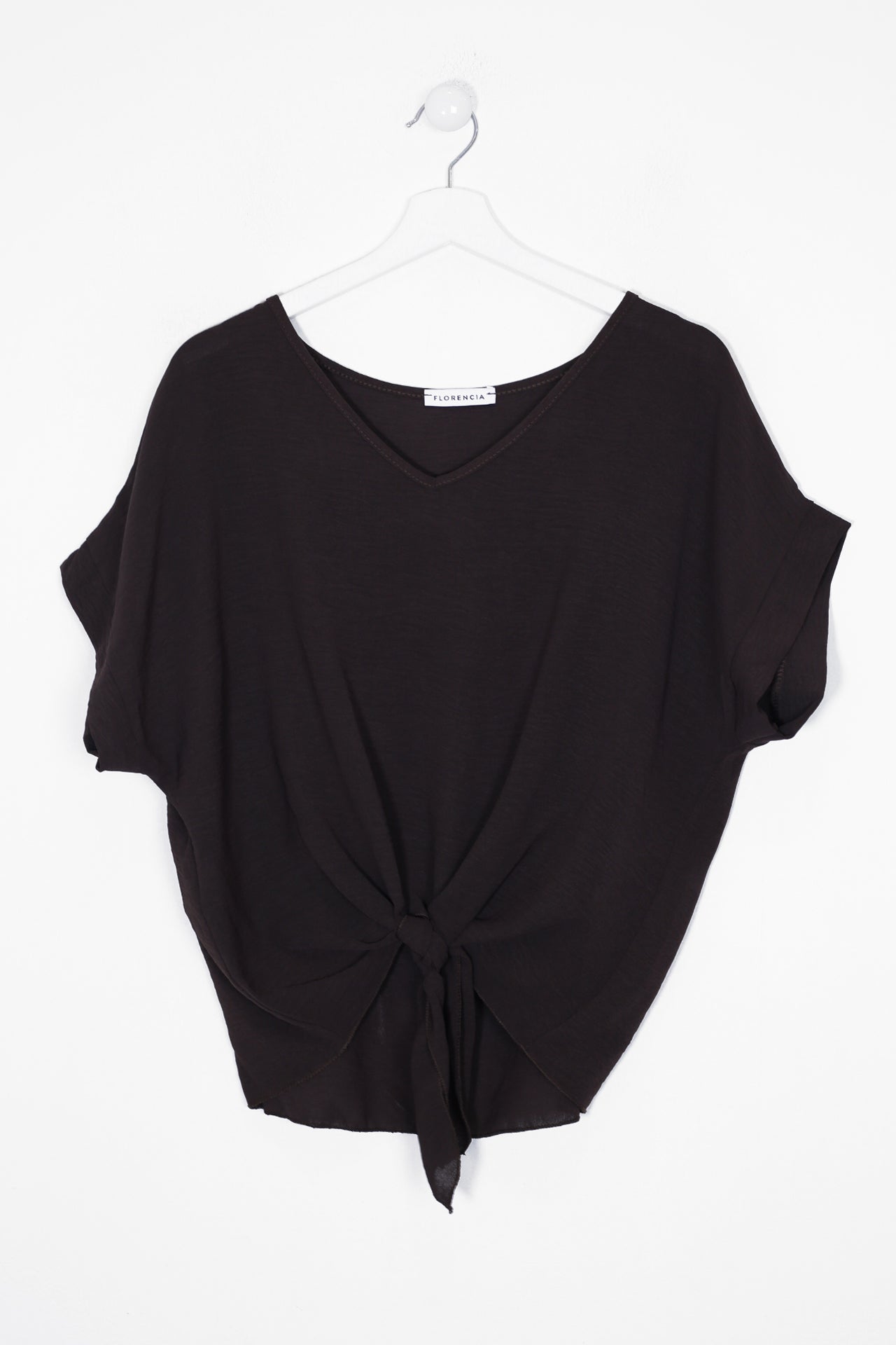 Blusa fluida nudo