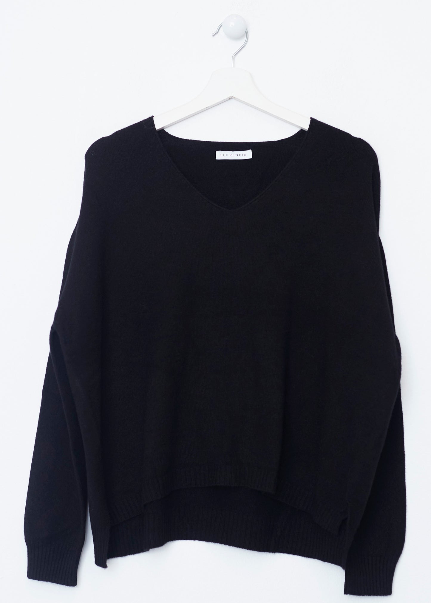 Jersey sin costuras cuello punta