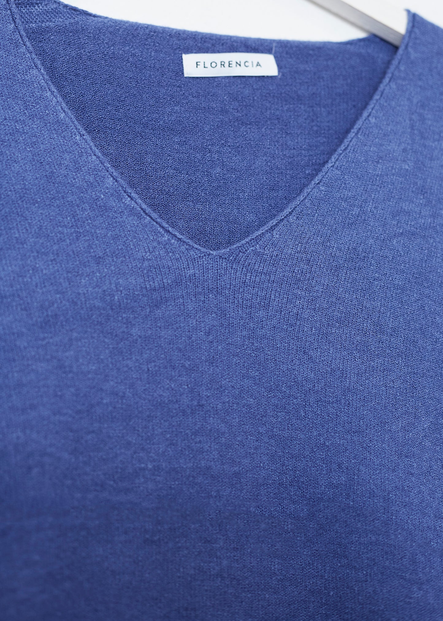 Jersey sin costuras cuello punta