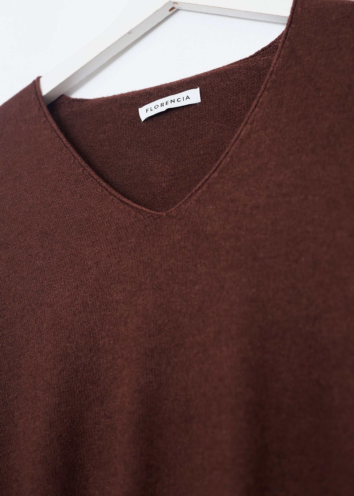 Jersey sin costuras cuello punta
