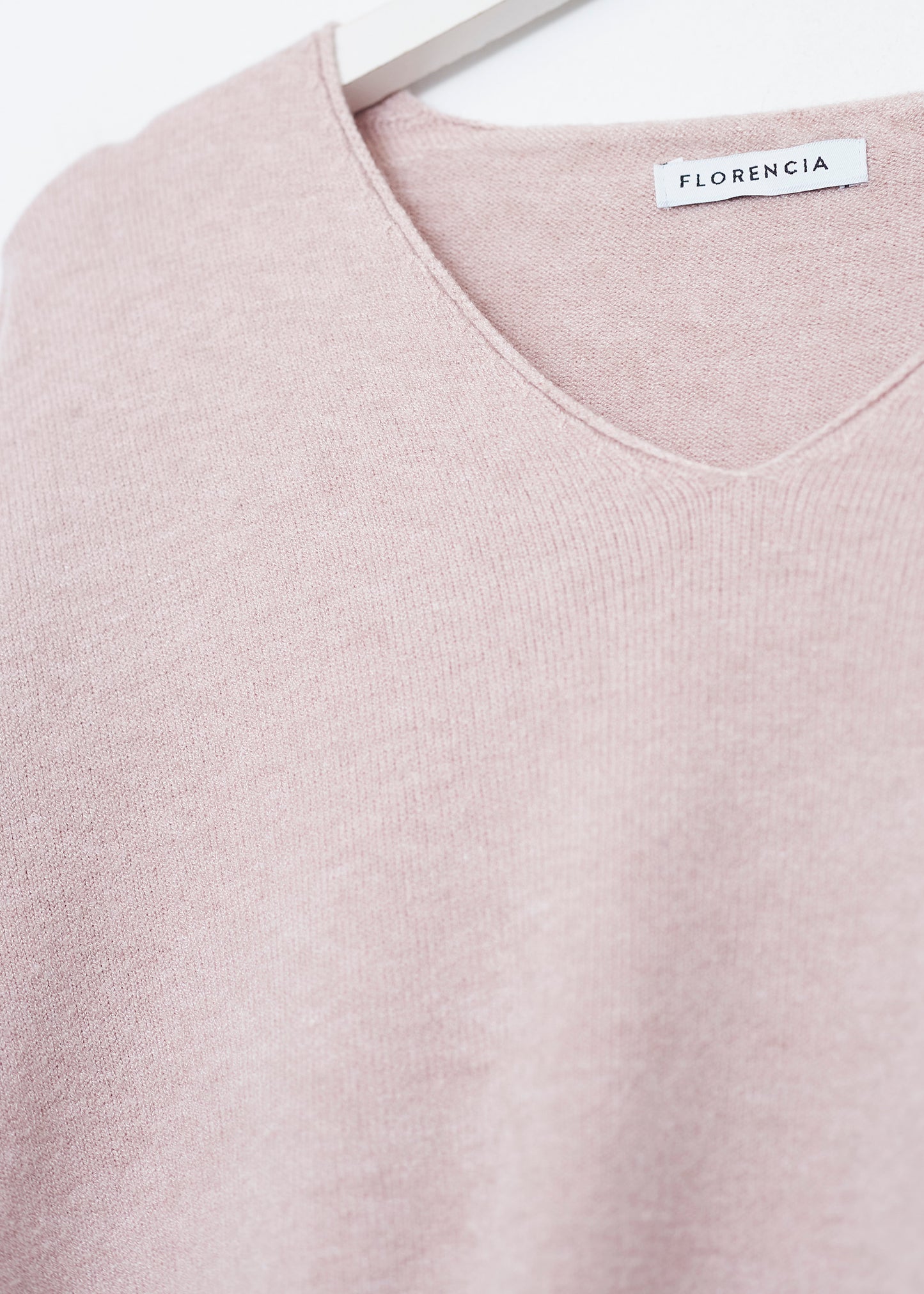 Jersey sin costuras cuello punta