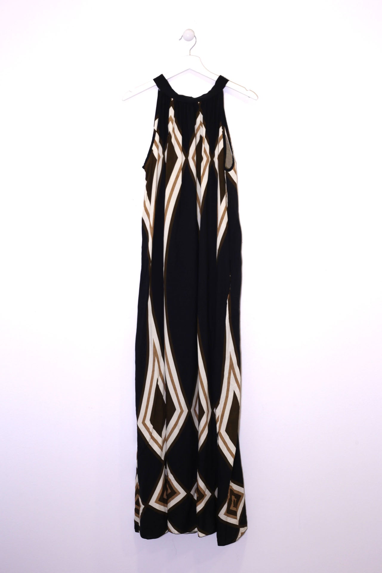 Vestido estampado halter