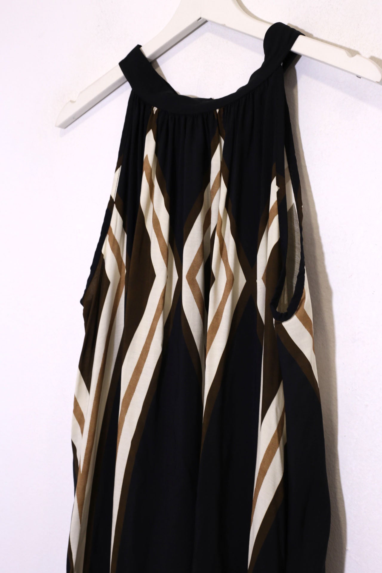 Vestido estampado halter