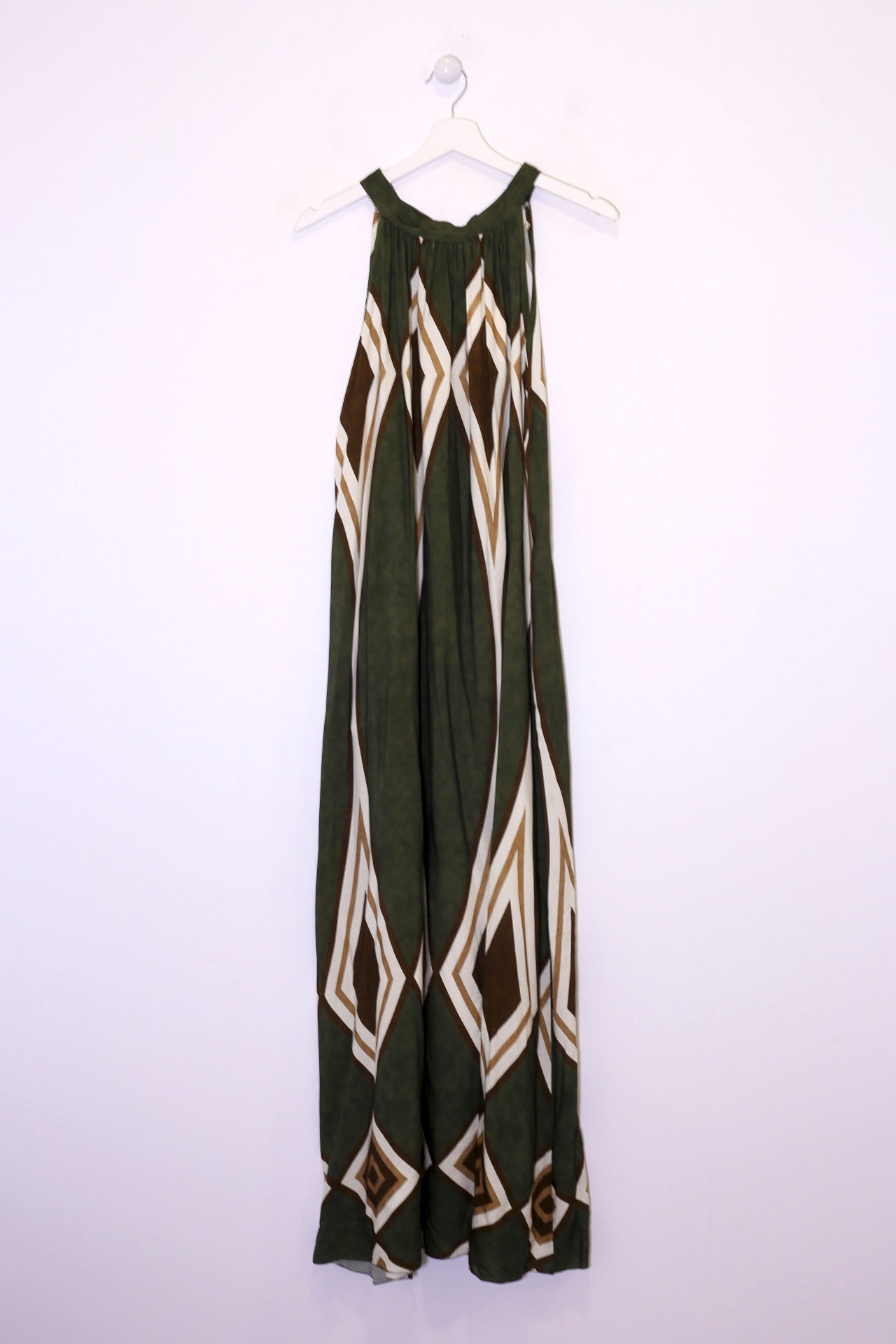 Vestido estampado halter