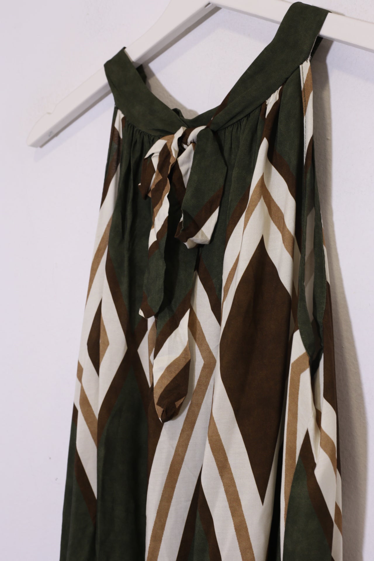 Vestido estampado halter