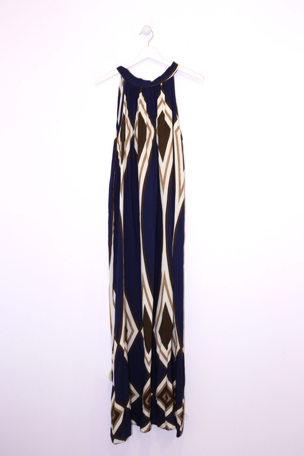 Vestido estampado halter