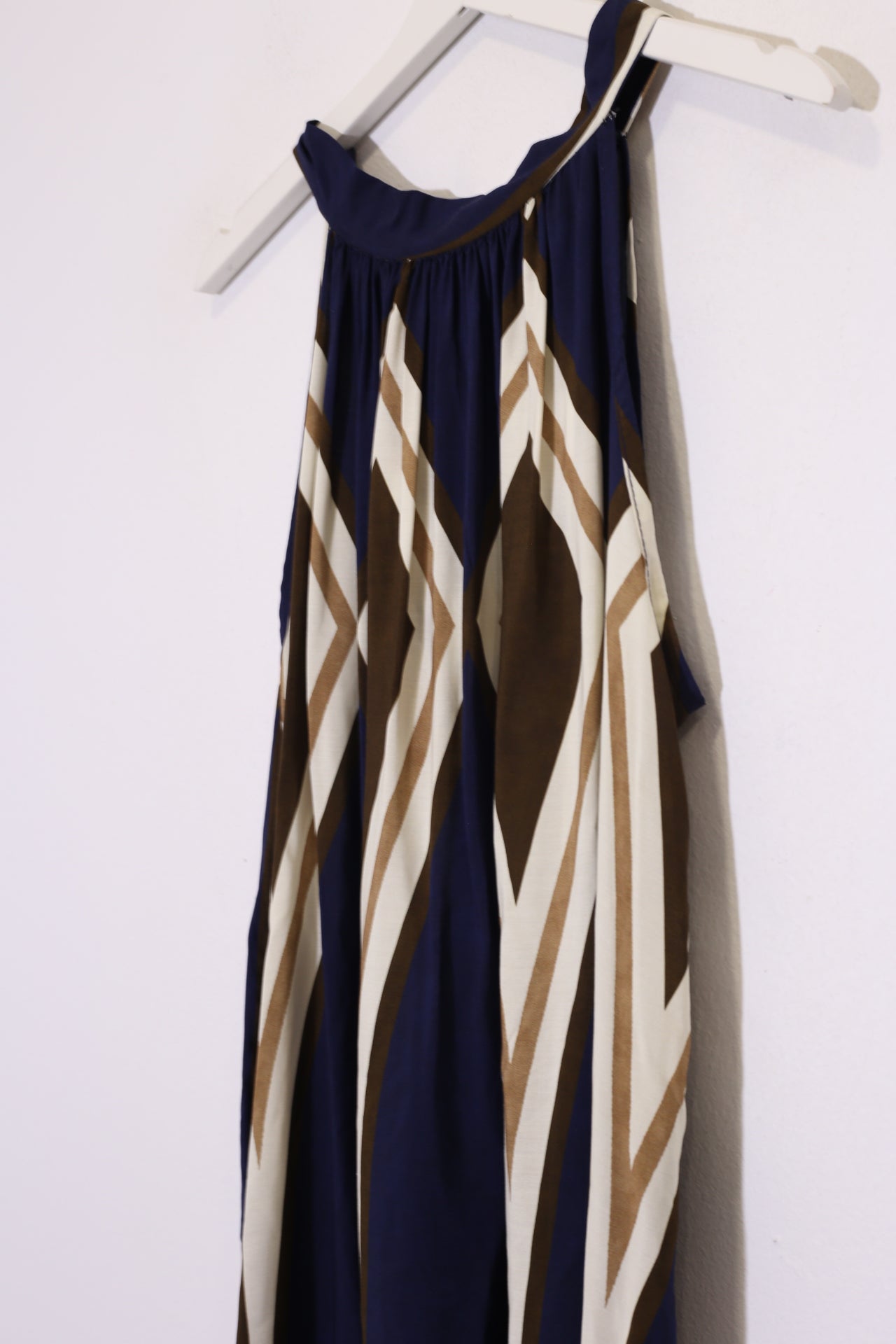 Vestido estampado halter