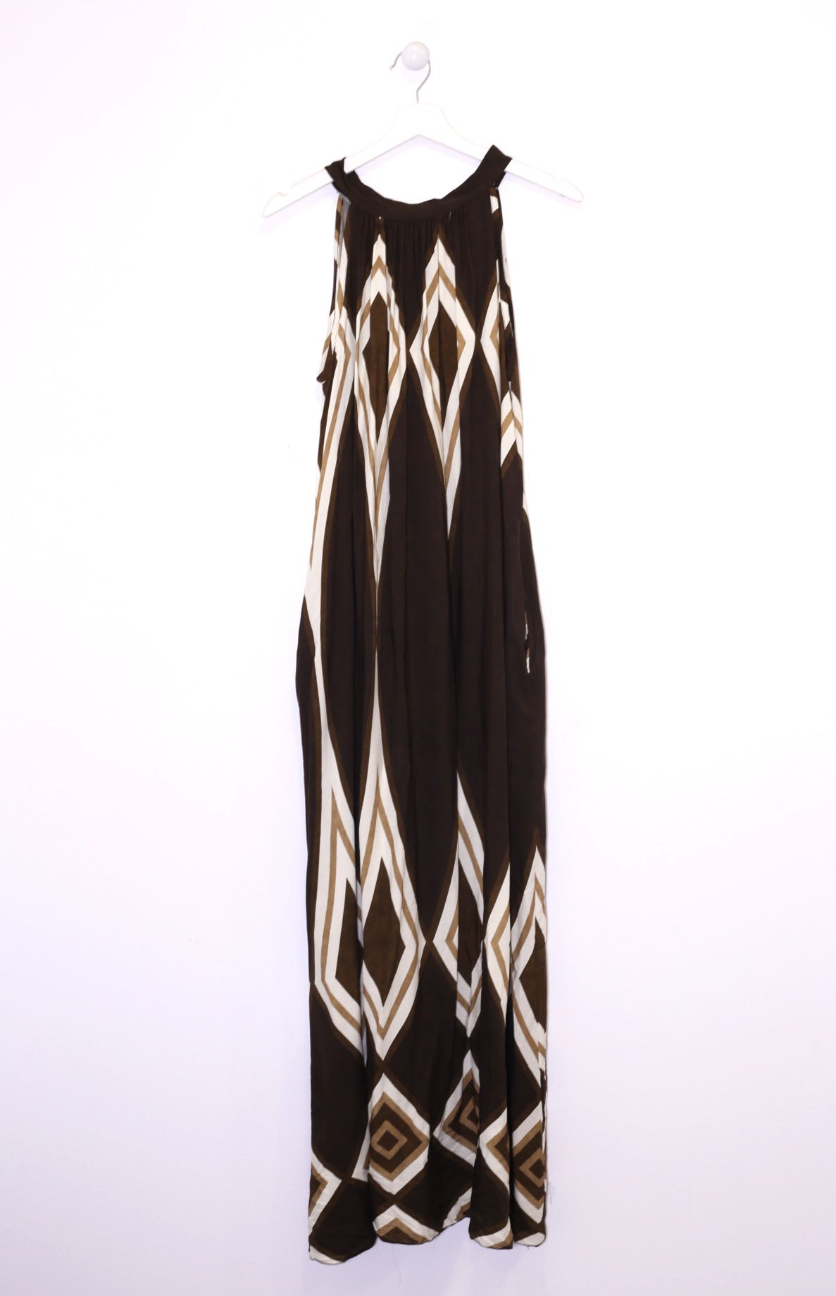 Vestido estampado halter