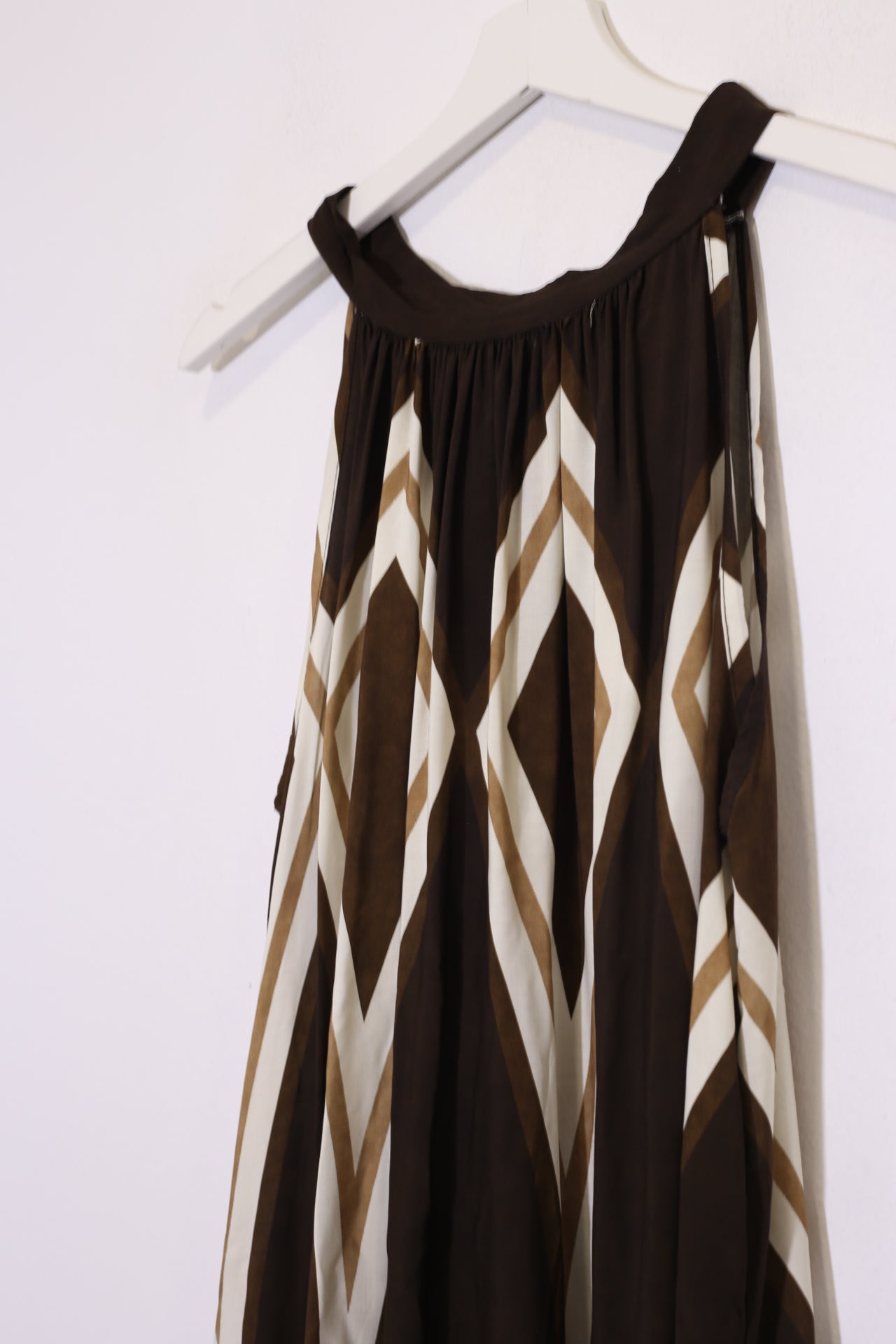 Vestido estampado halter