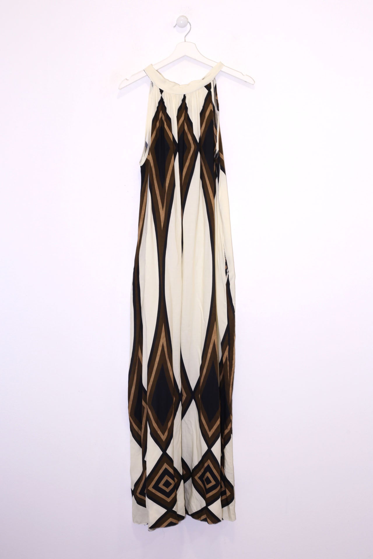 Vestido estampado halter