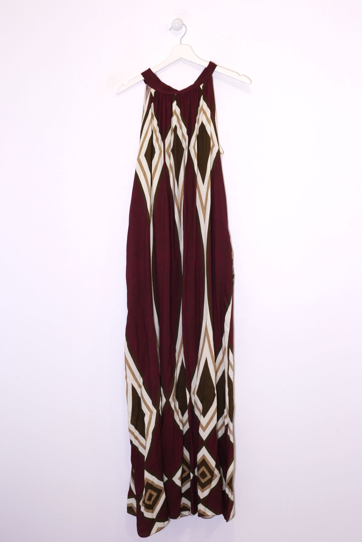 Vestido estampado halter