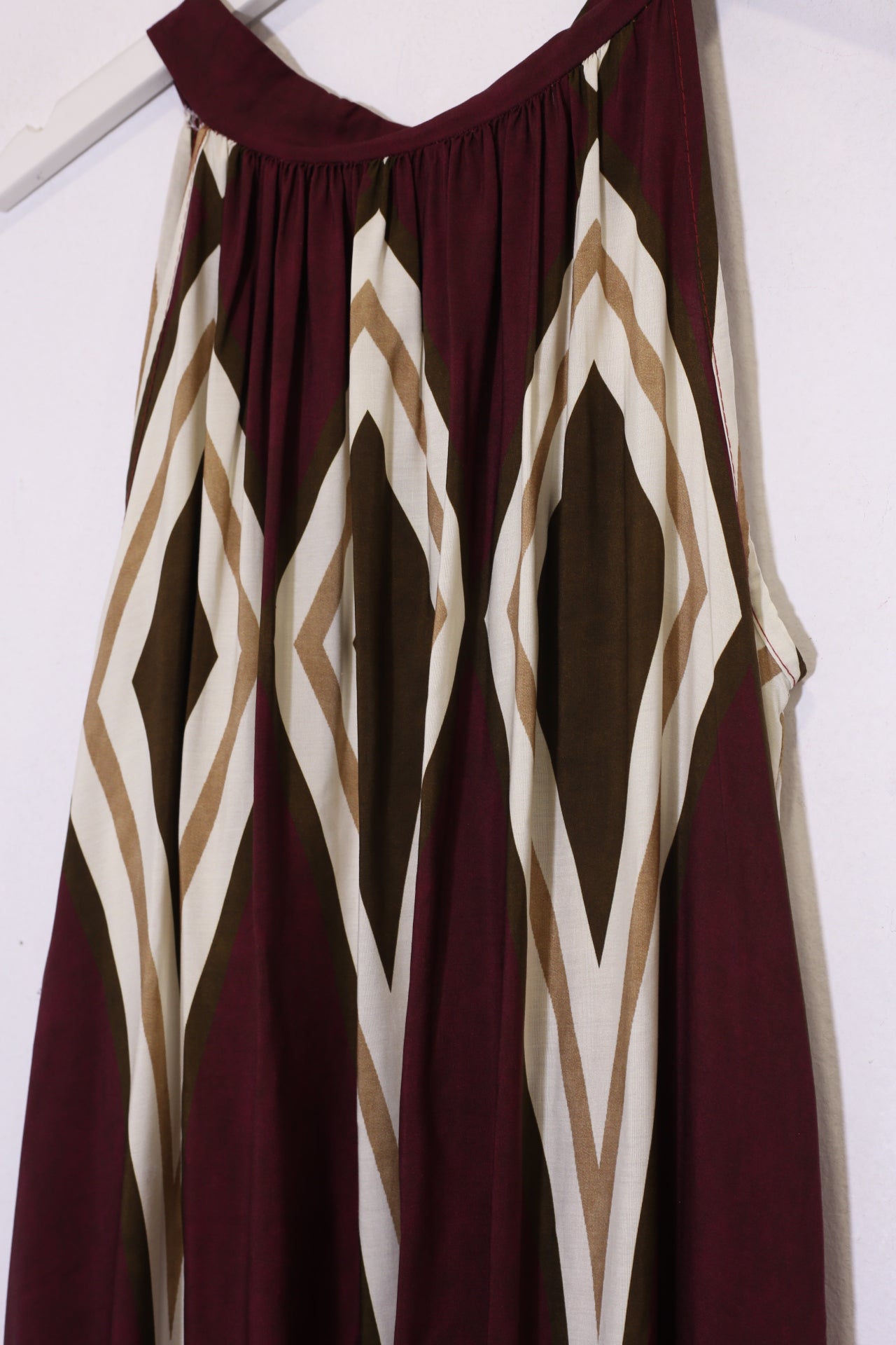 Vestido estampado halter