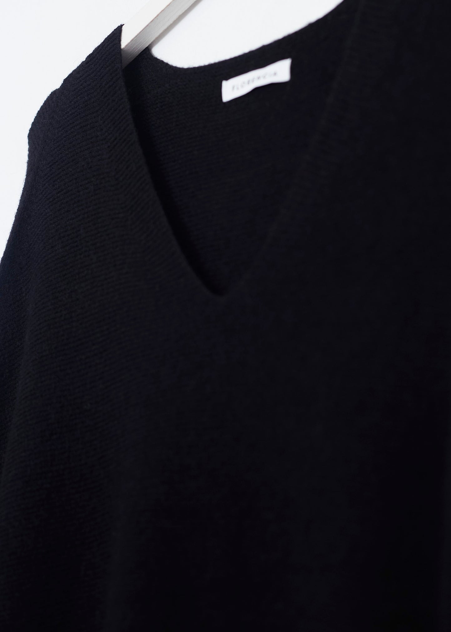 Jersey sin costuras cuello punta