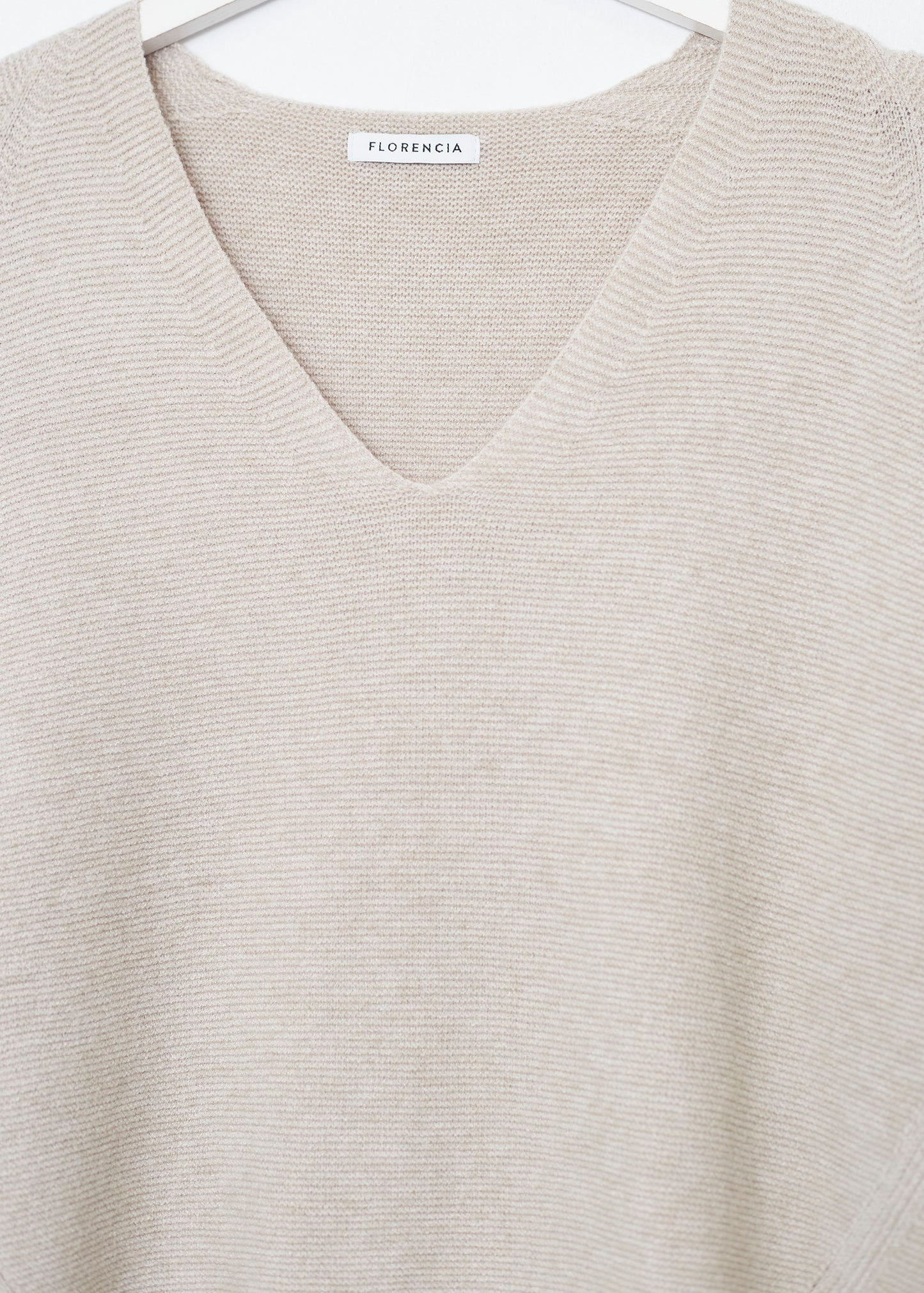 Jersey sin costuras cuello punta