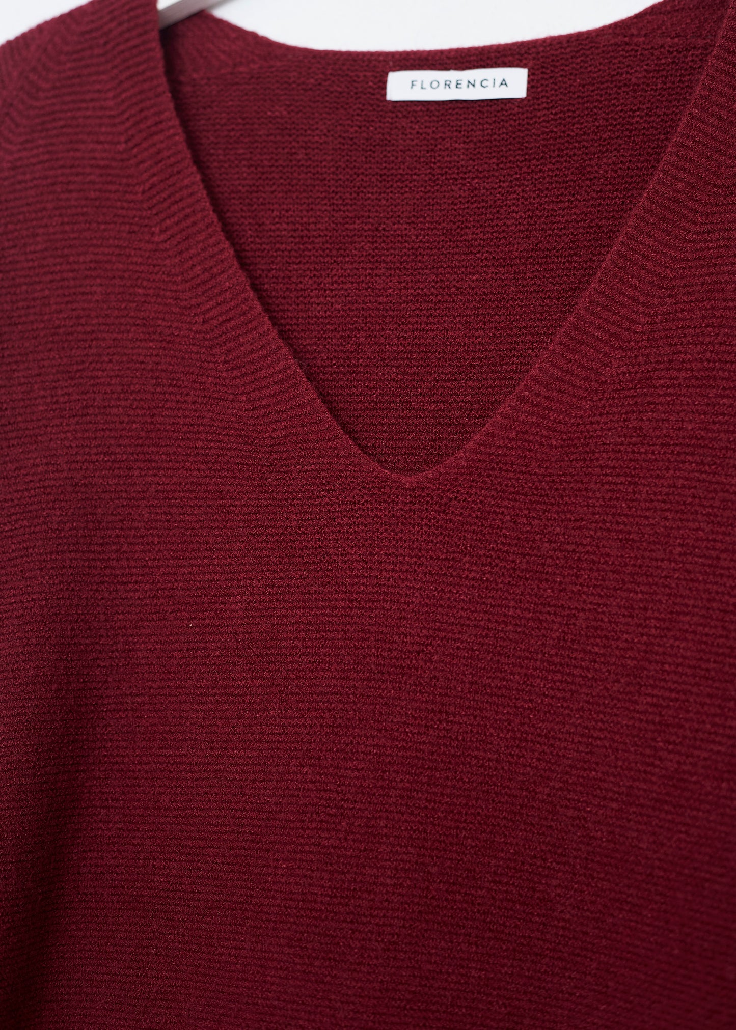 Jersey sin costuras cuello punta