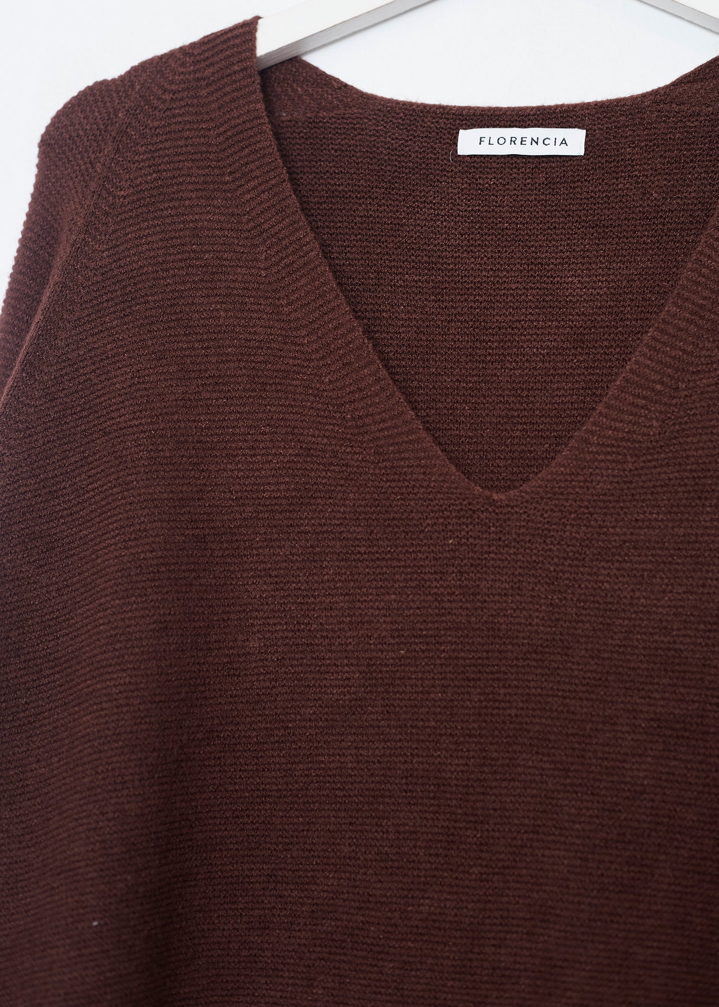 Jersey sin costuras cuello punta