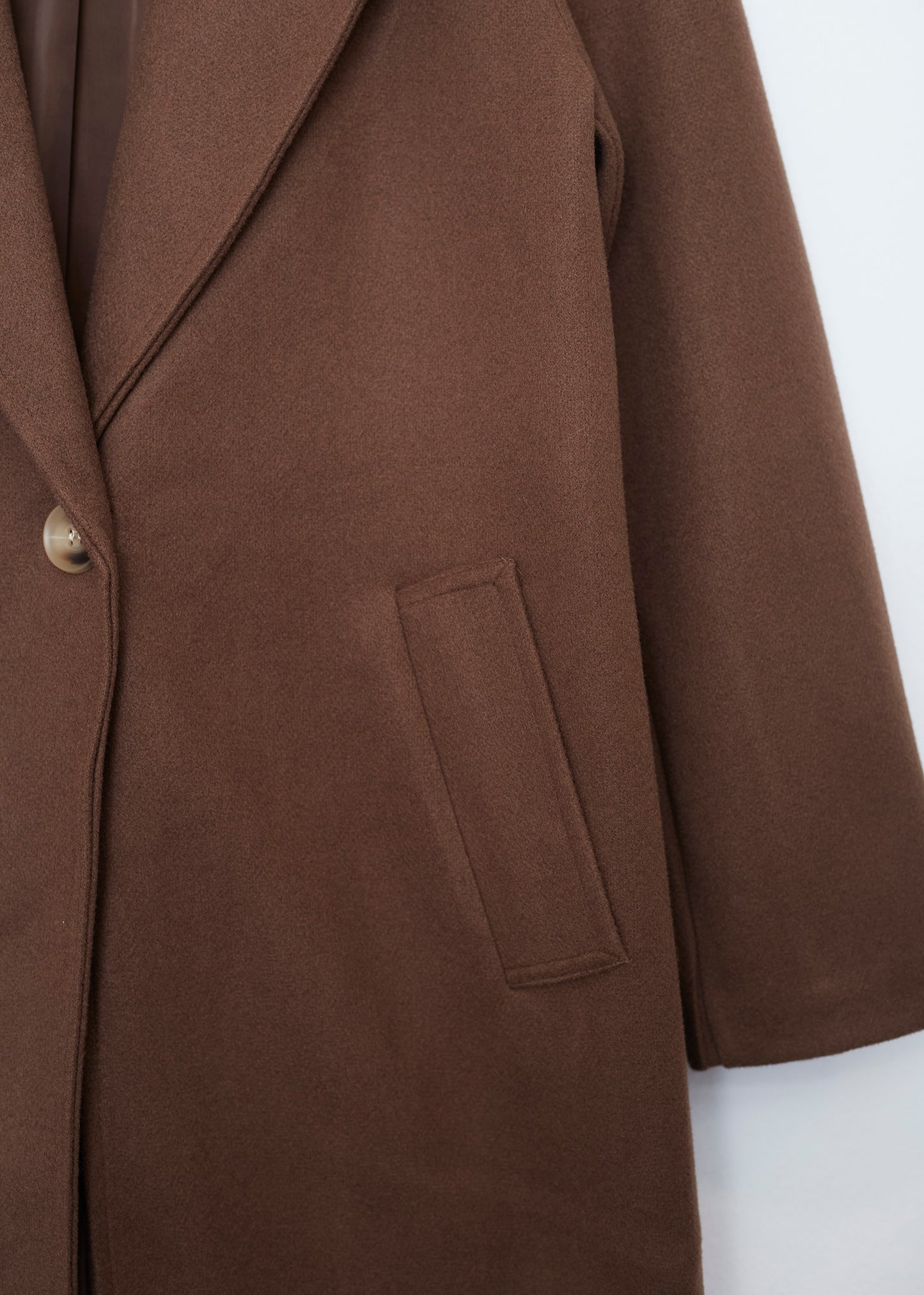 Midi coat with lapels