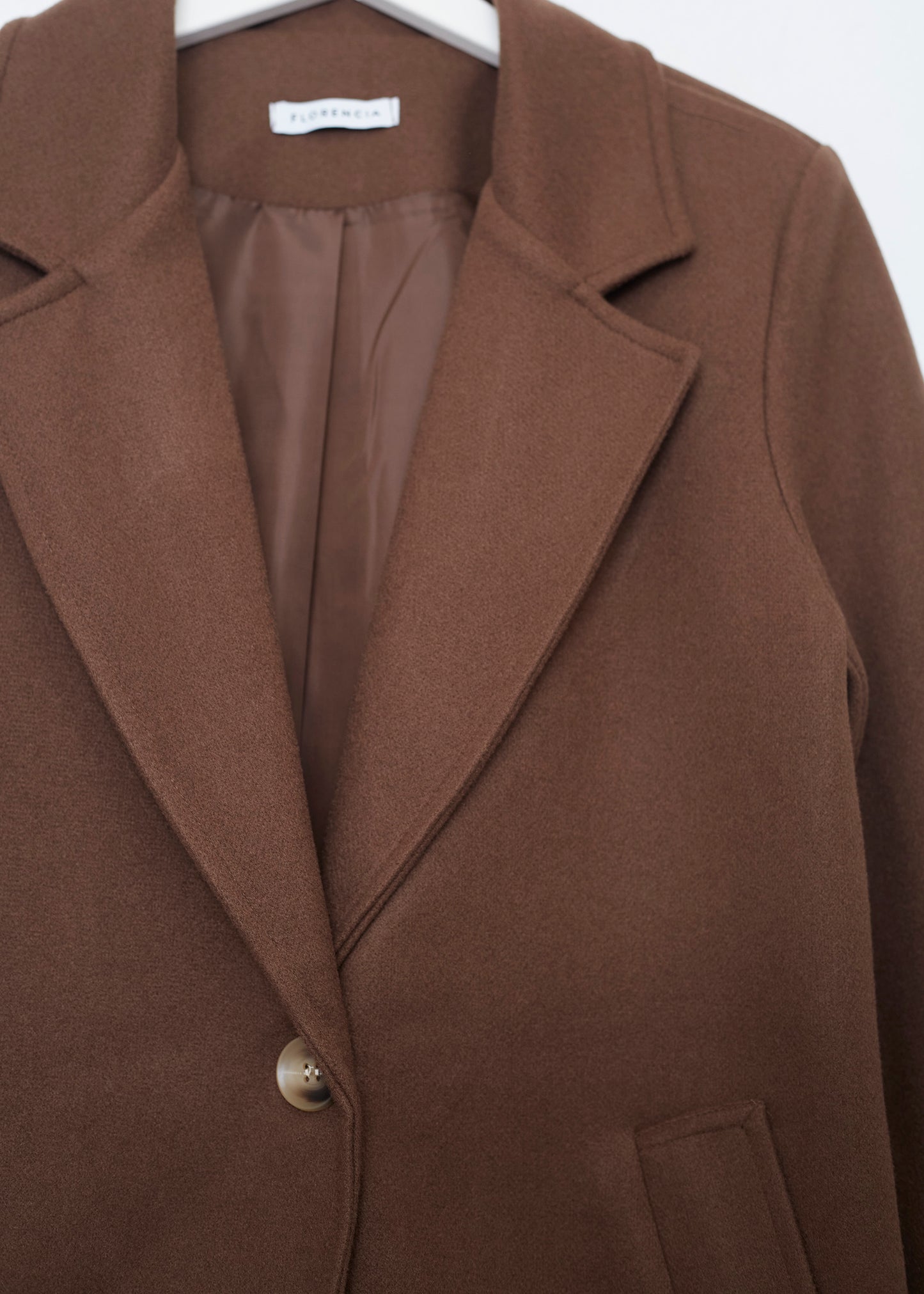 Midi coat with lapels