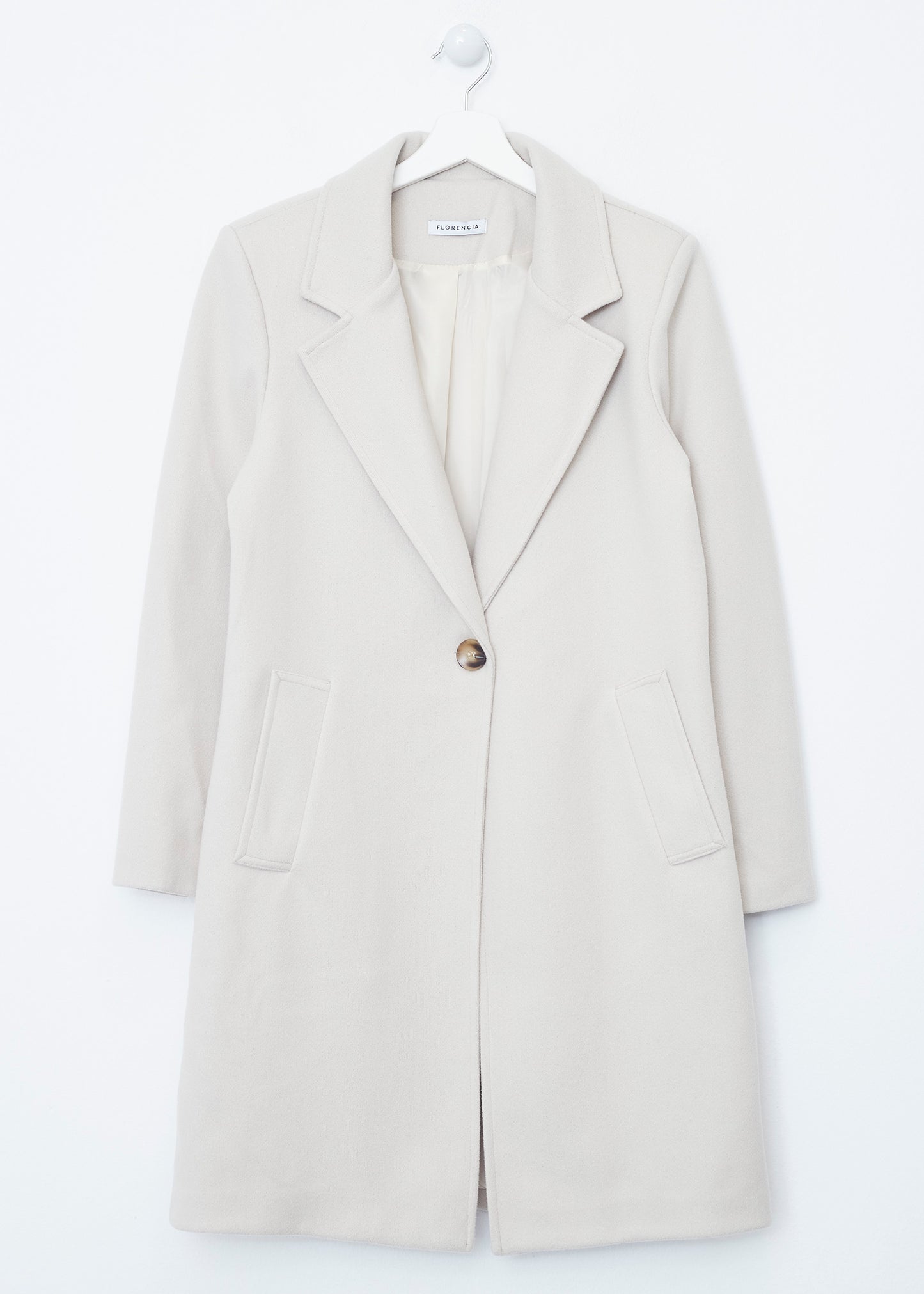 Midi coat with lapels