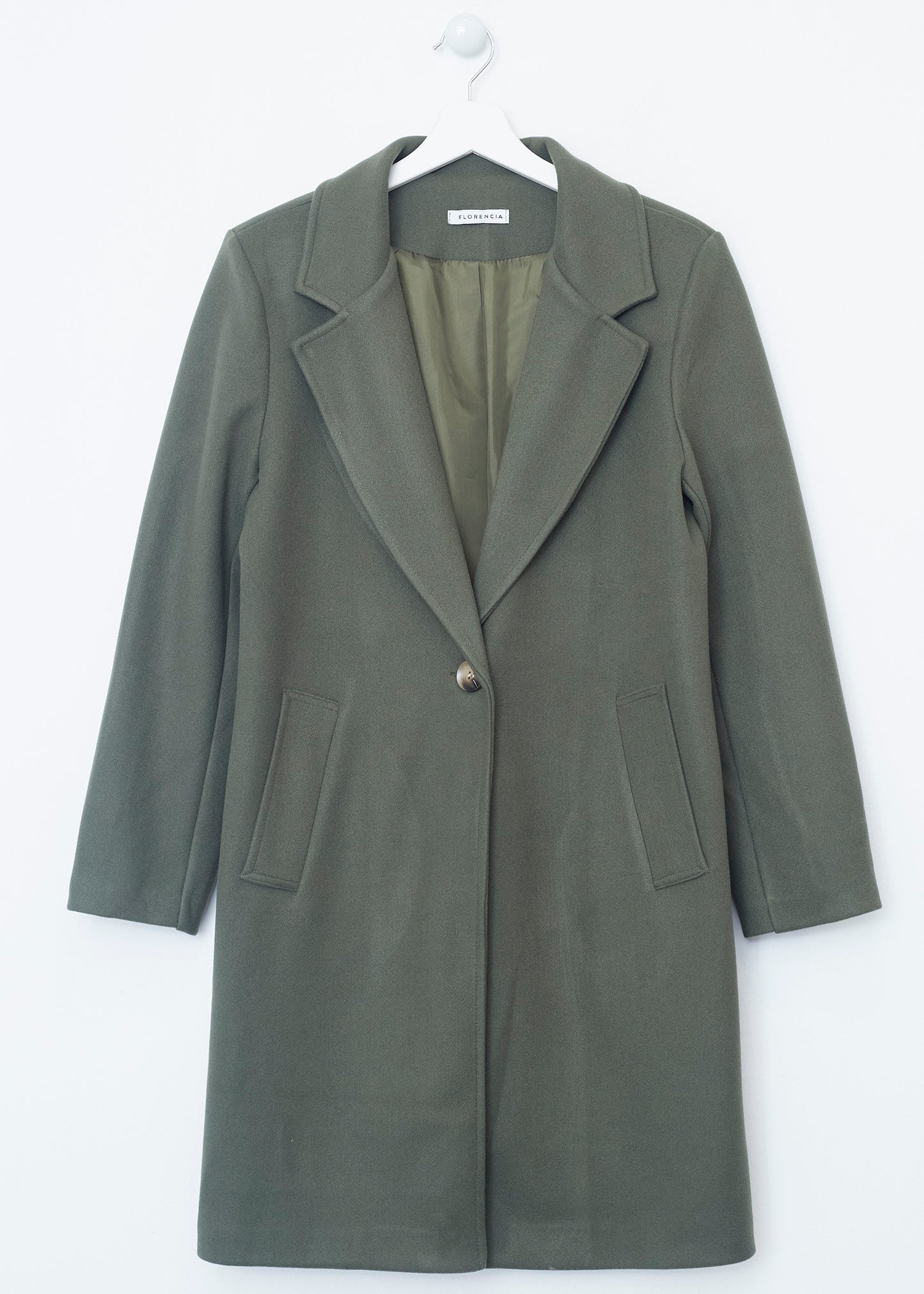 Midi coat with lapels