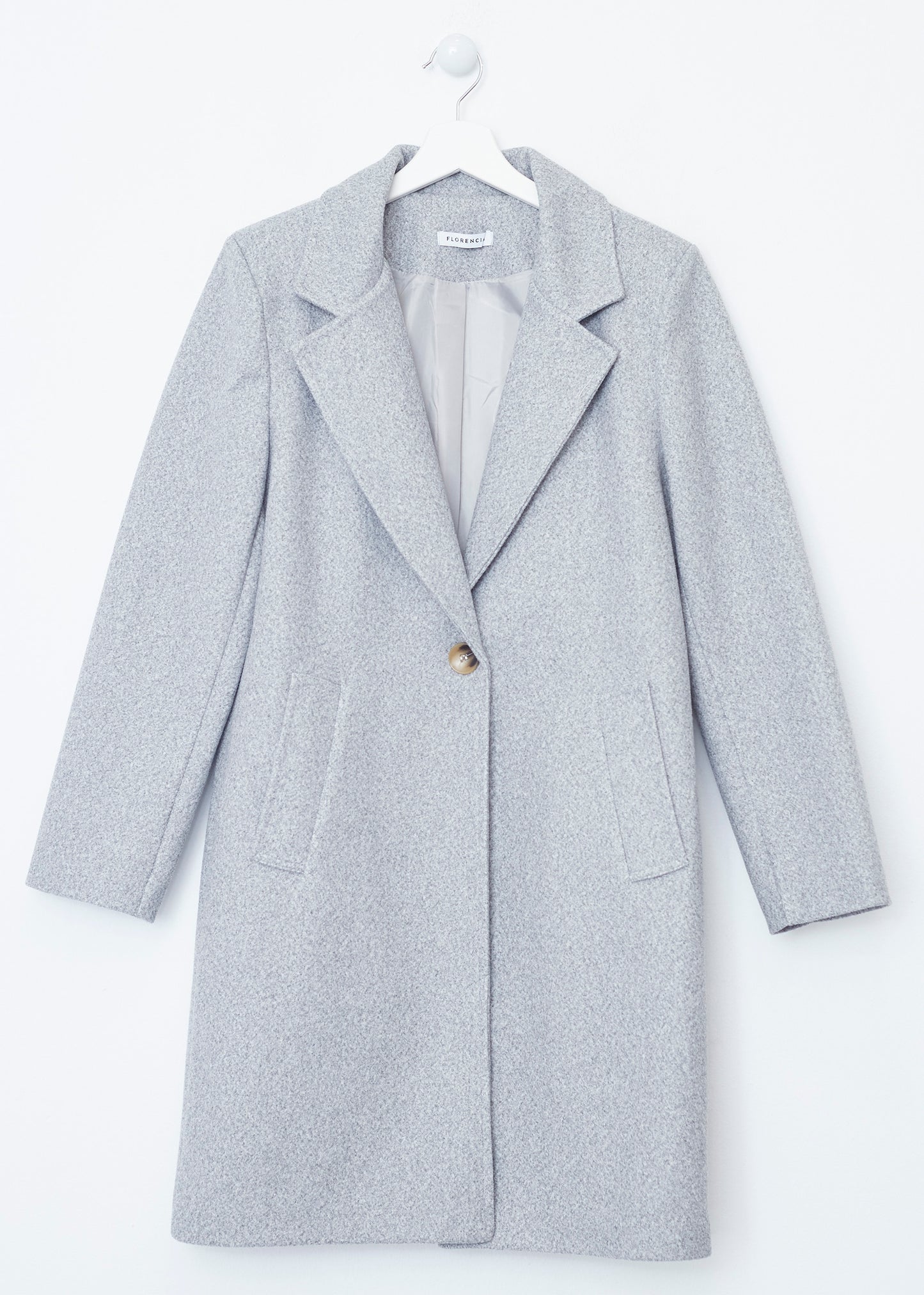 Midi coat with lapels