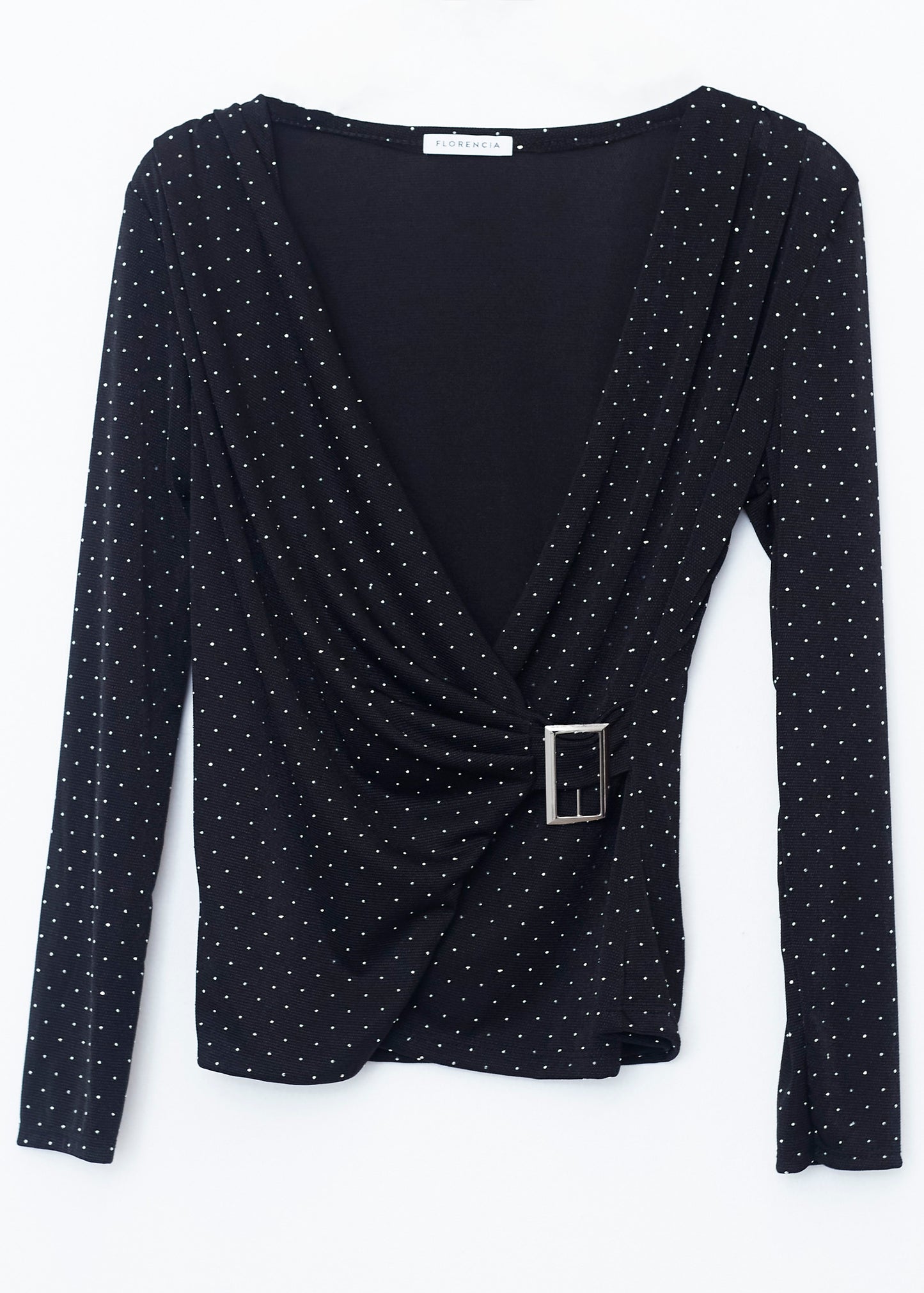 Camiseta hebilla brillantes