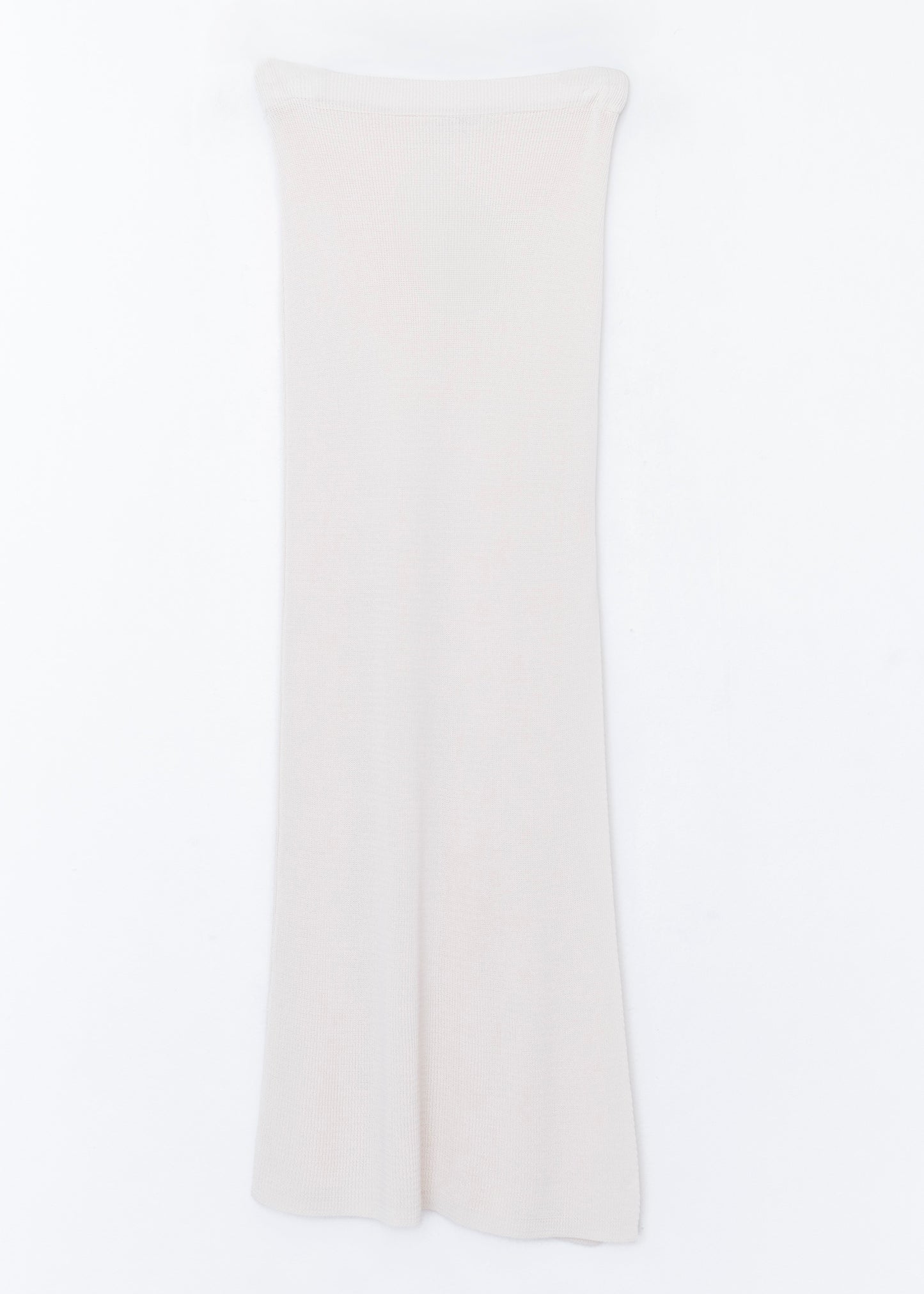 Tricot skirt with opening