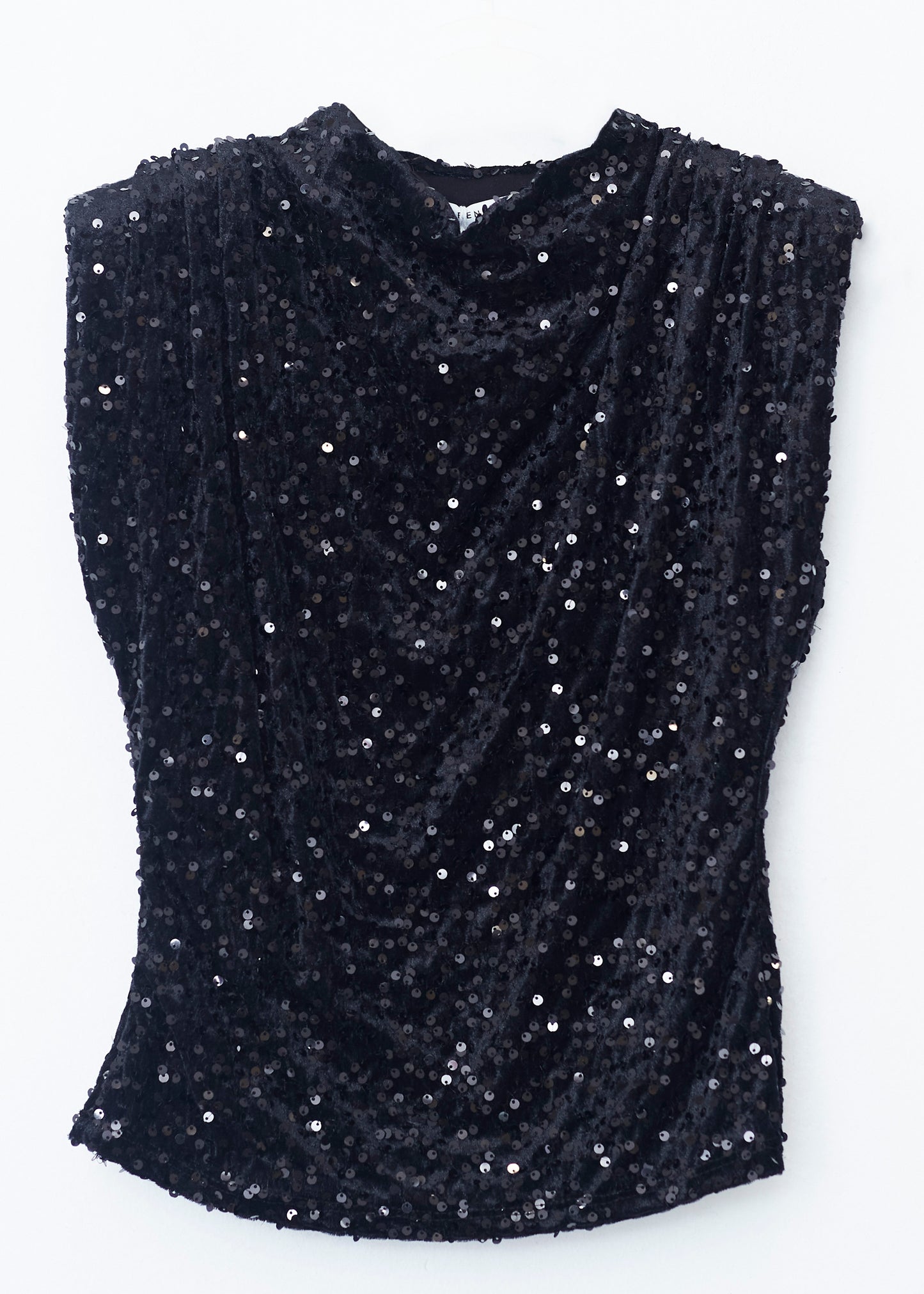 Top terciopelo paillettes