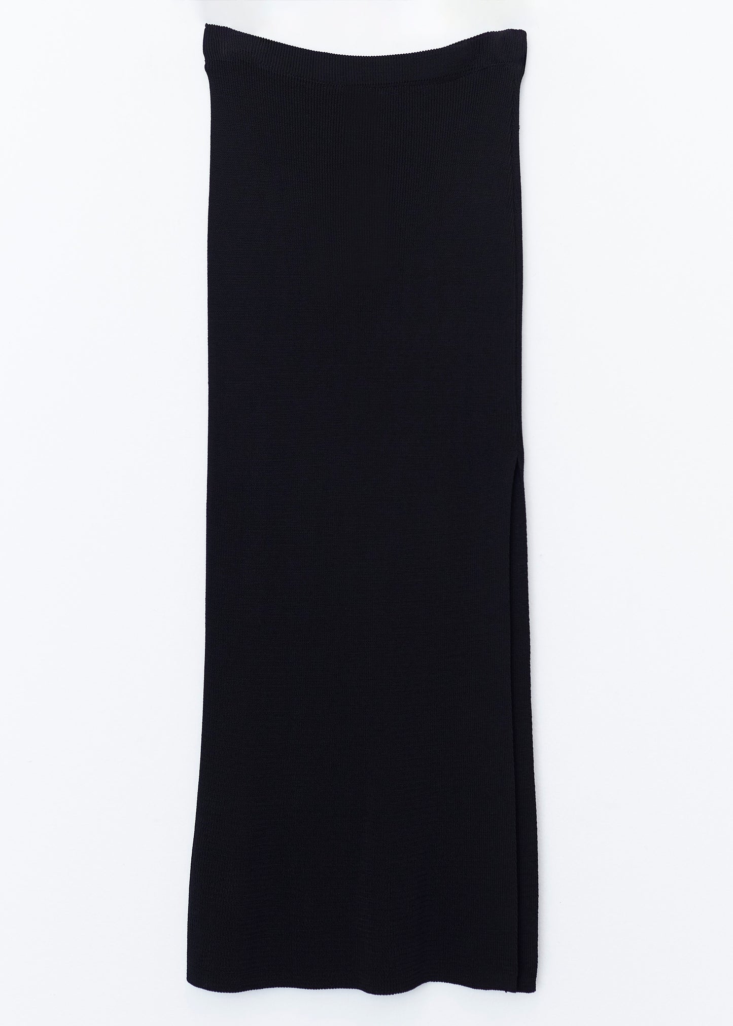 Tricot skirt with opening