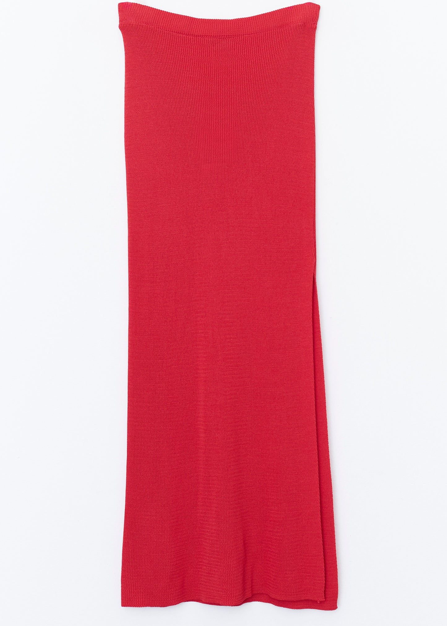 Tricot skirt with opening