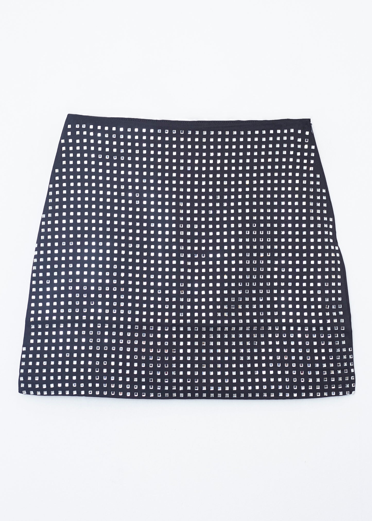 Short shiny skirt