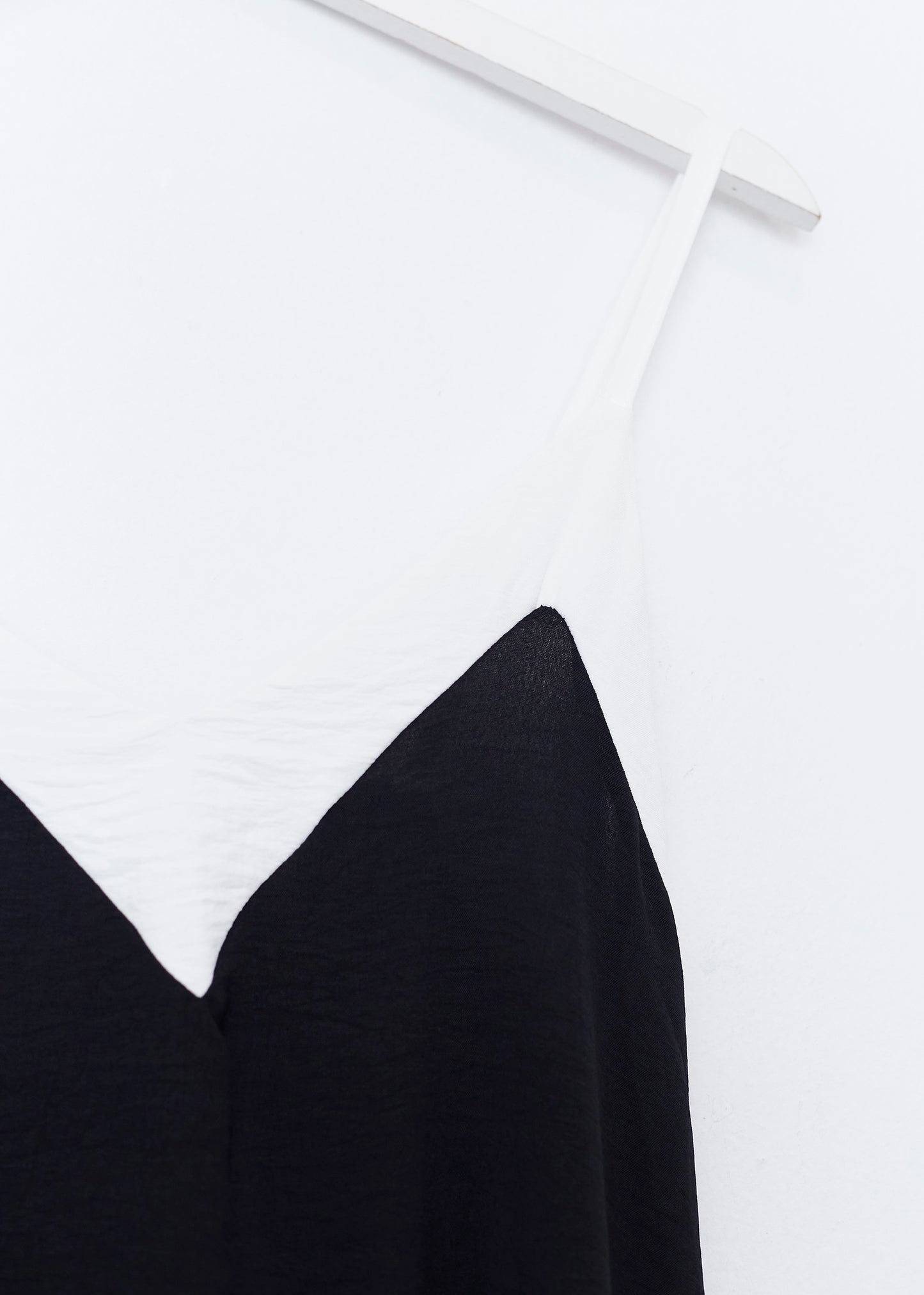 Vestido largo contraste