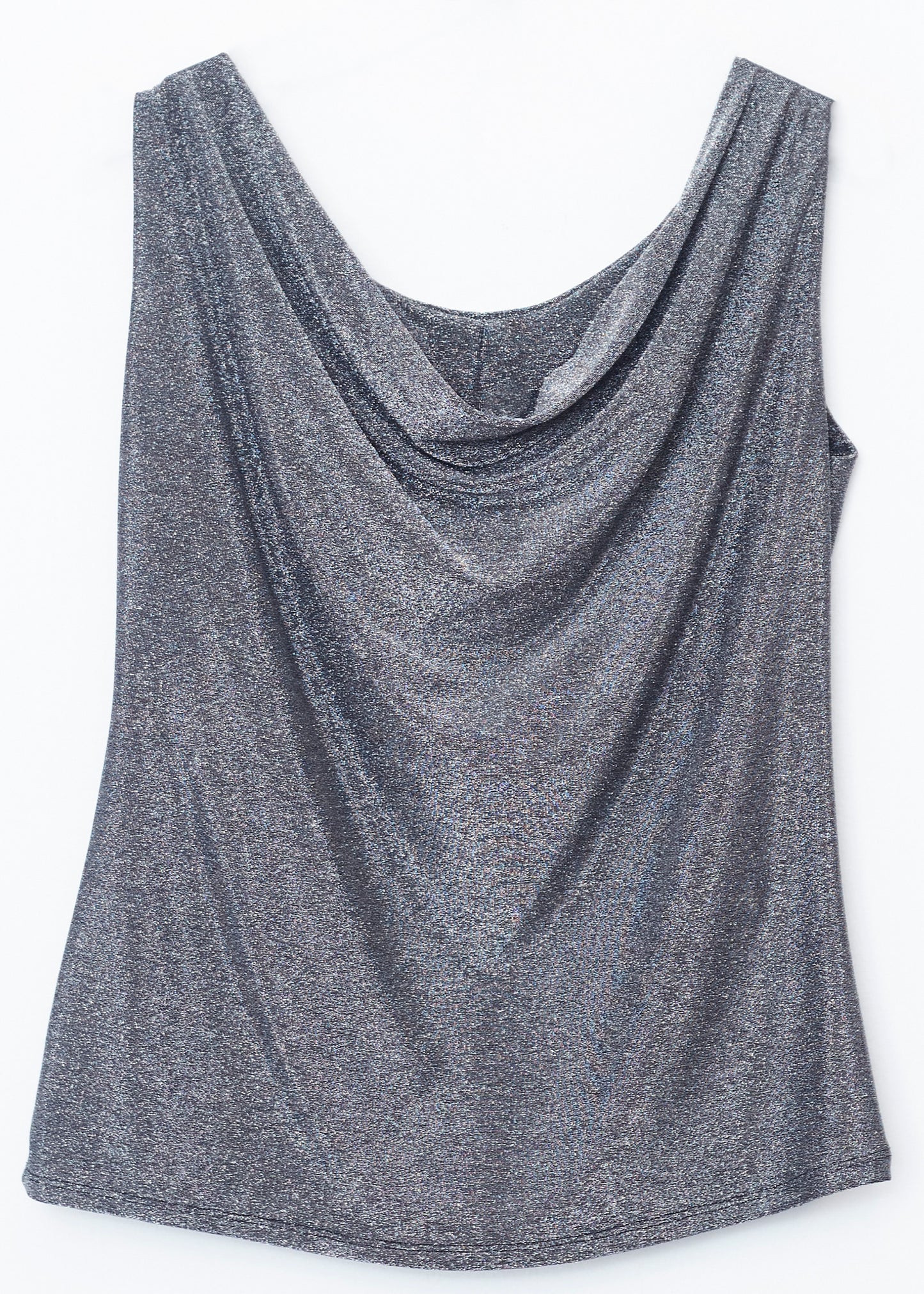 Lurex cowl top