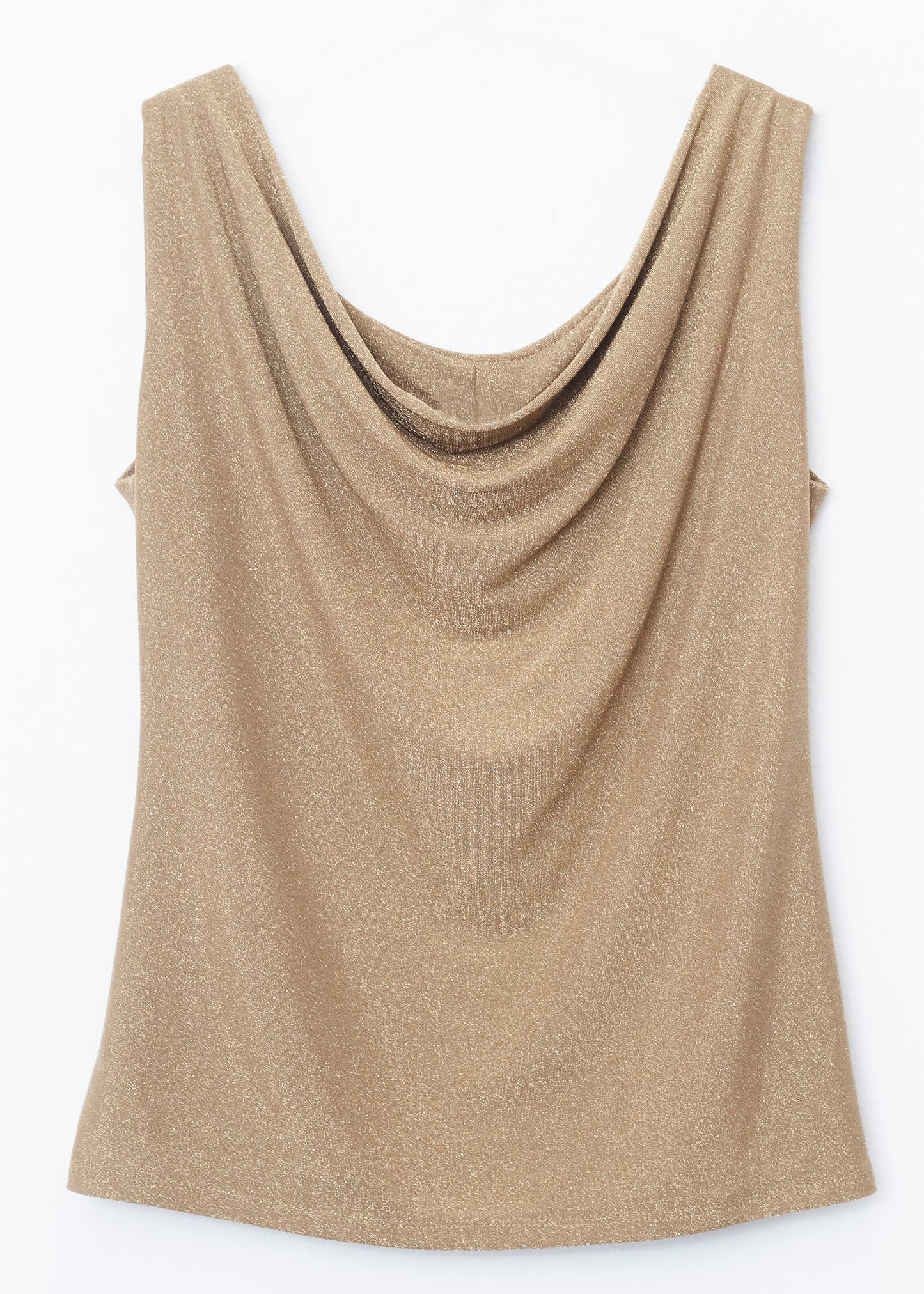 Lurex cowl top